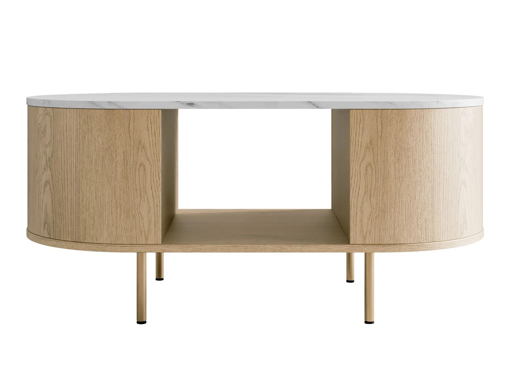 Набор для гостиной Comfivo Livtena 105 (Белый мрамор + Золотой)