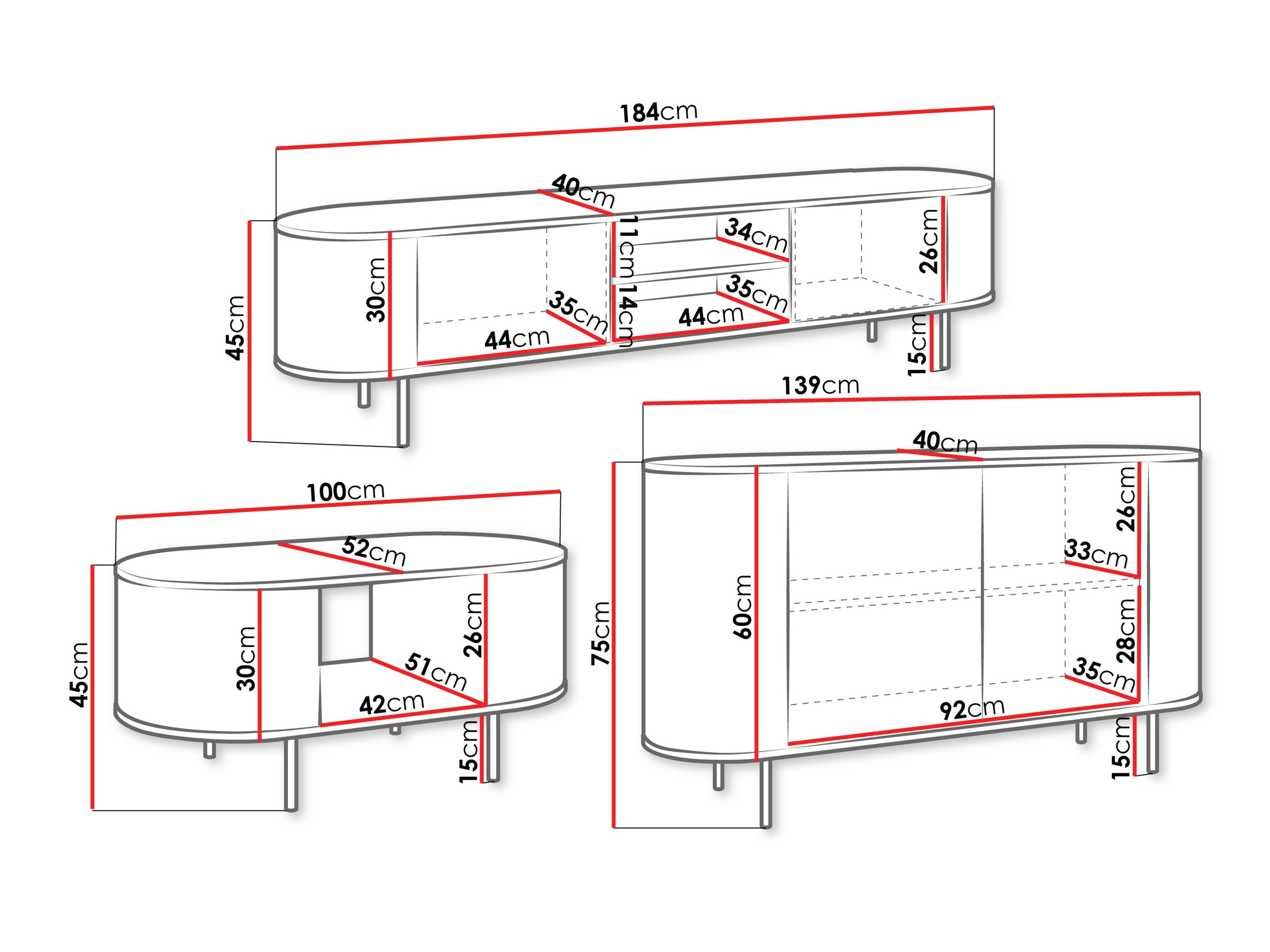 Набор для гостиной Comfivo Livtena 105 (Белый мрамор + Золотой)