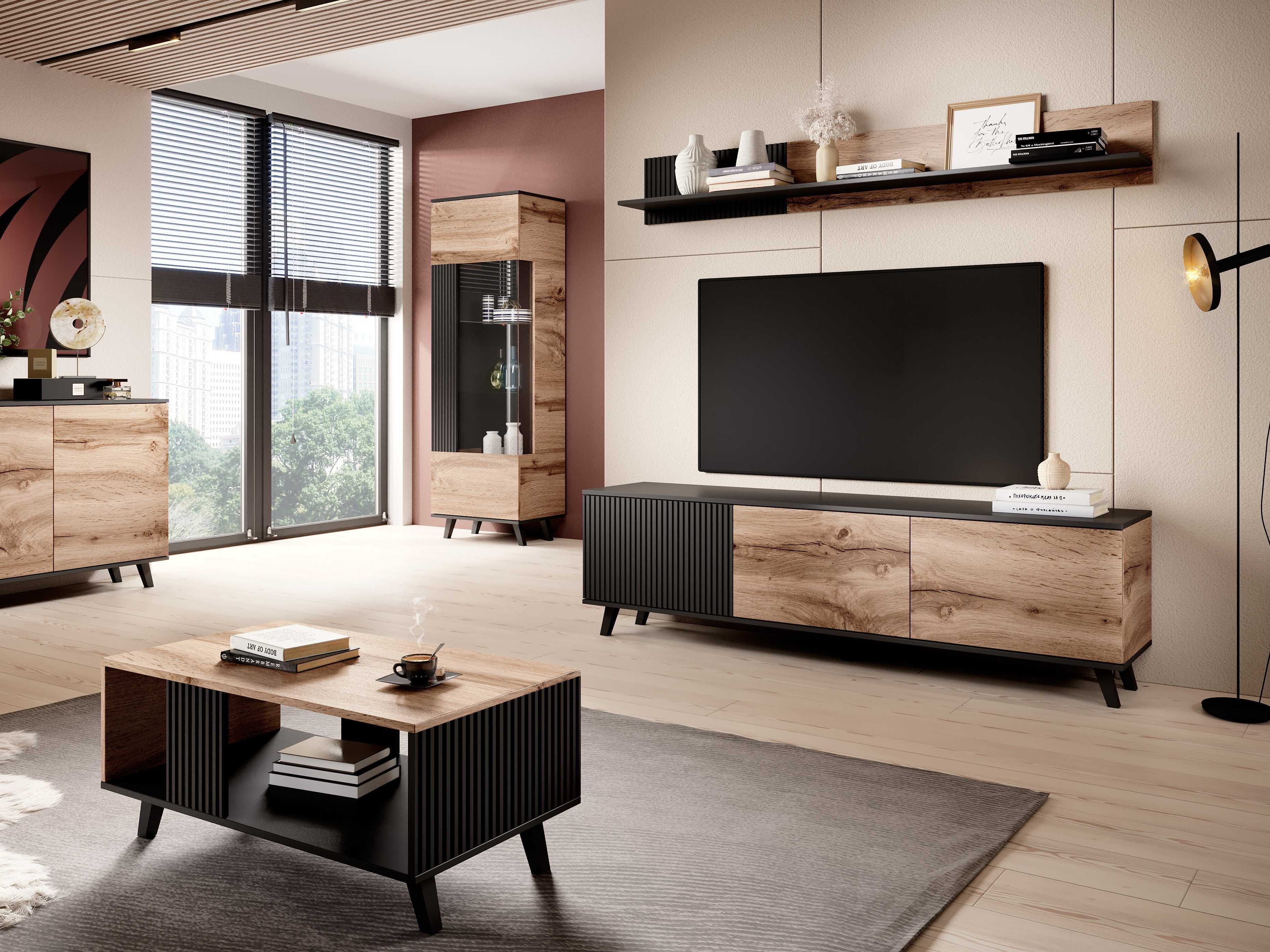 Piekarams plaukts Luelia 122 (Melns + Votan ozols)