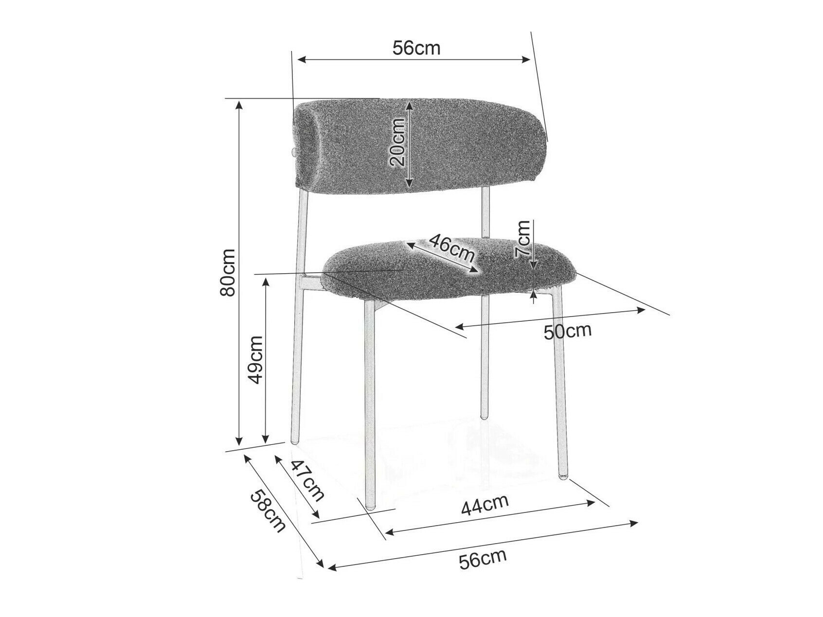 Стул Detroit 802 (Темно-зеленый + Золотой)