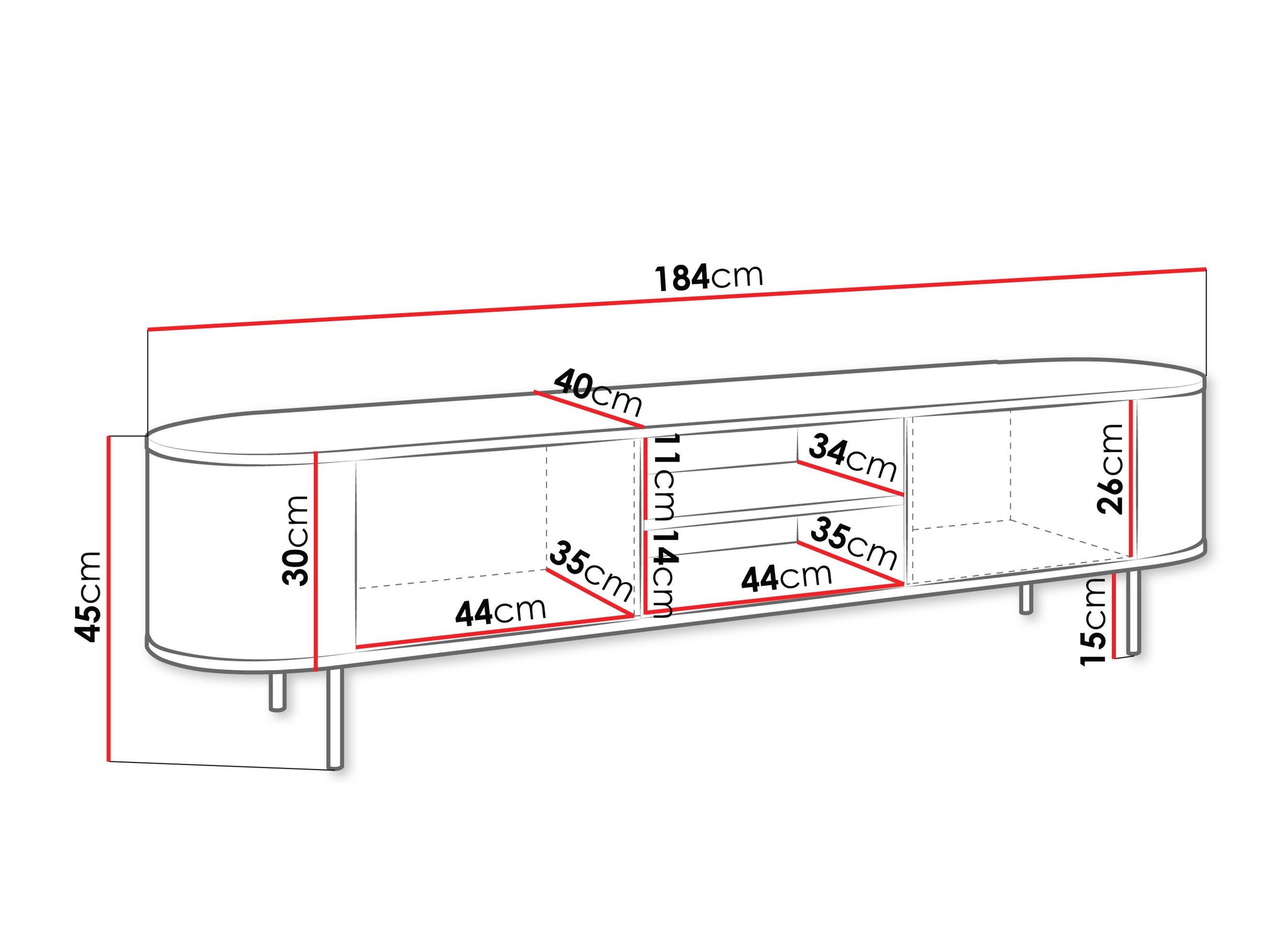 TV galds Comfivo Livtena 103 (Melnais marmors + Melns)