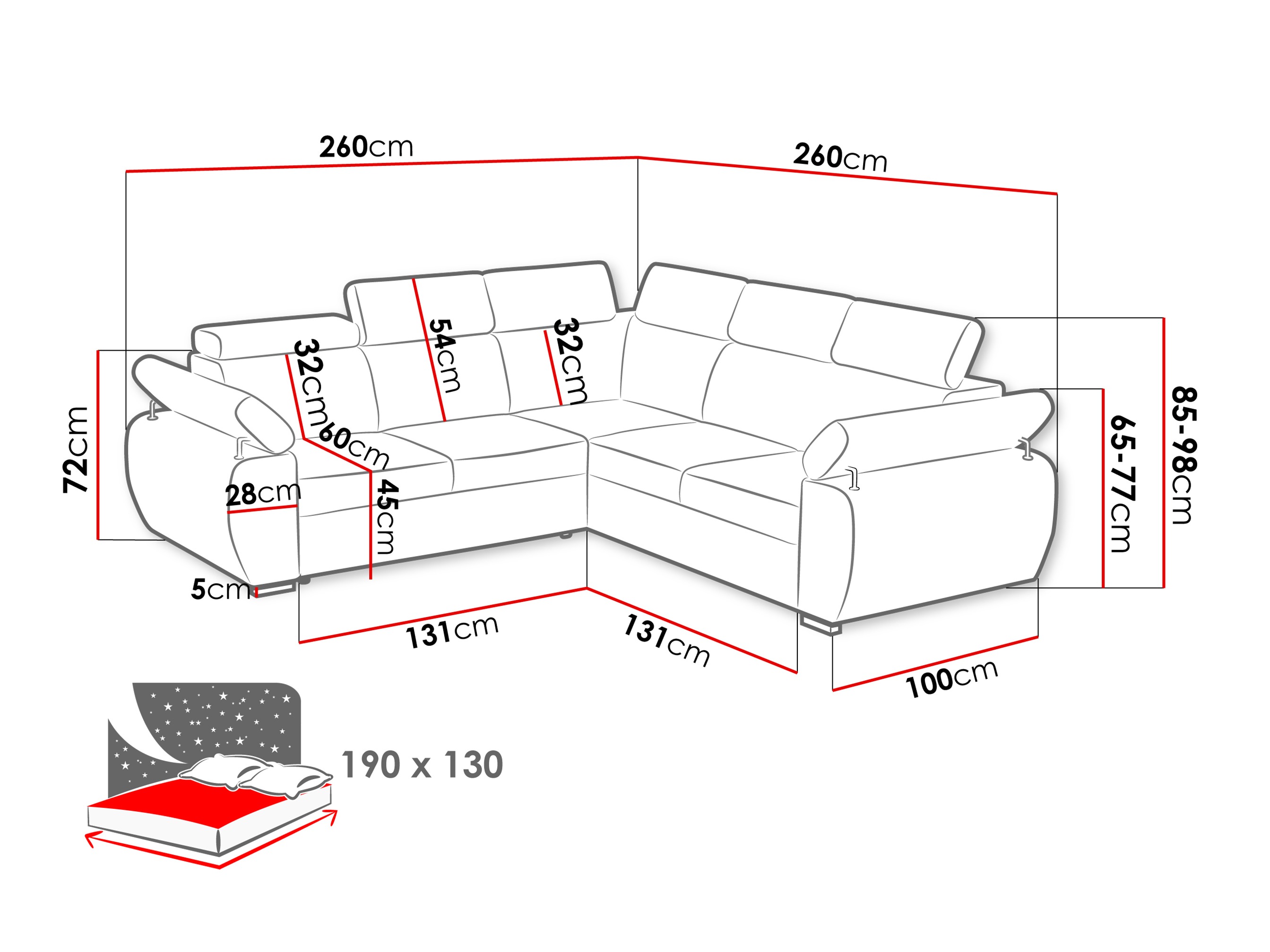 Угловой диван Columbus 215 (Paros 05)