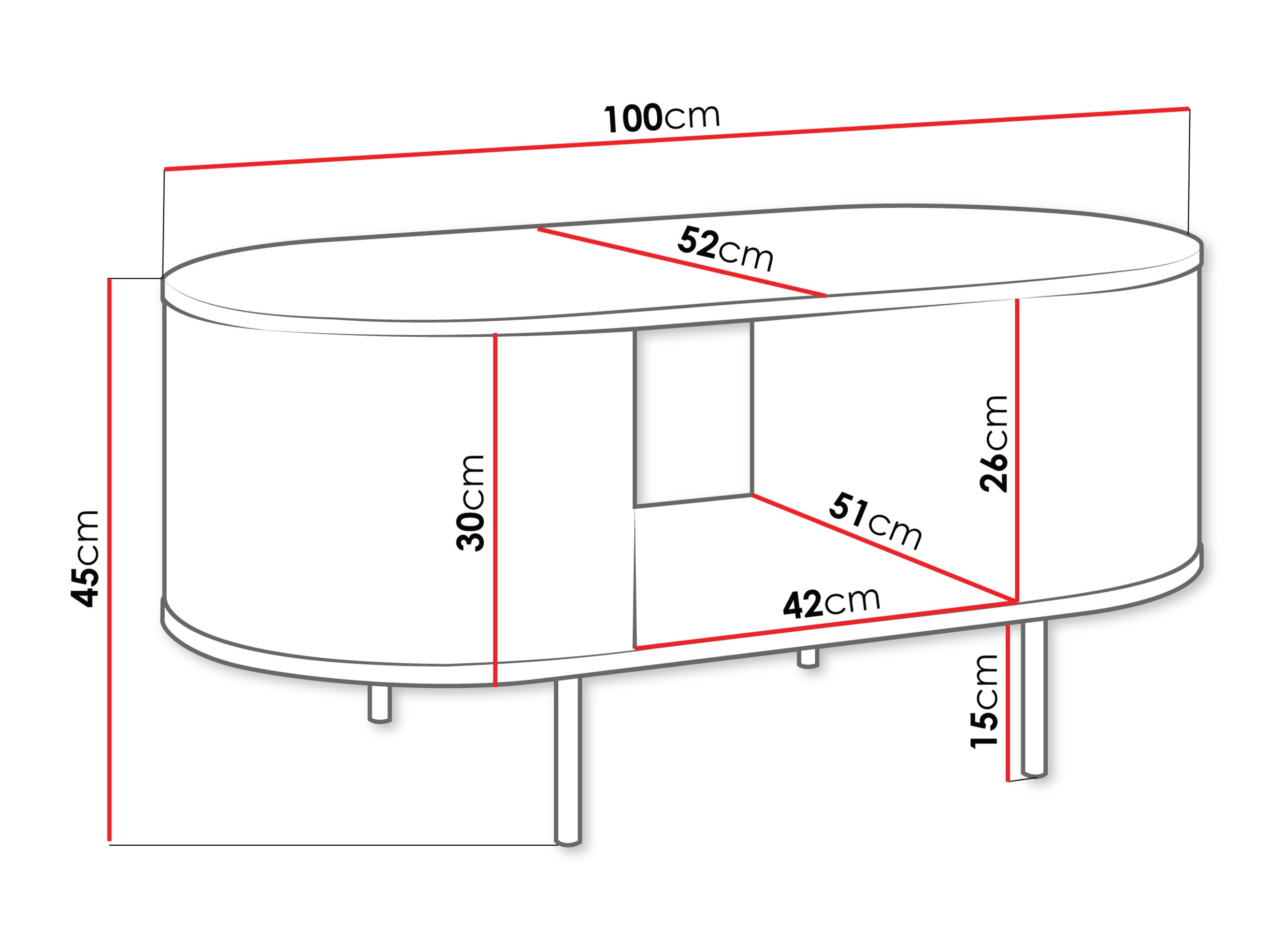 Žurnālu galdiņš Comfivo Livtena (Melnais marmors + Melns)