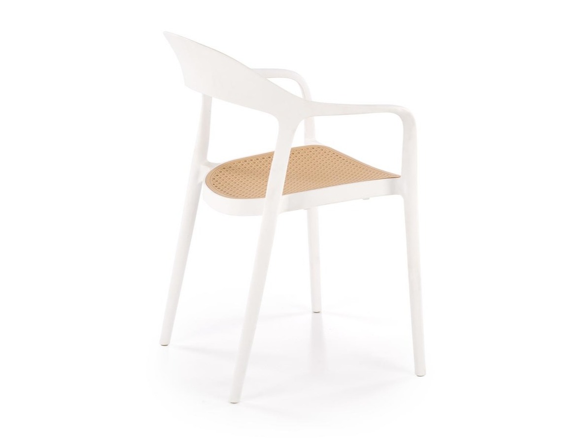 Krēsls Houston 1673 (Balts + Gaiši brūns)