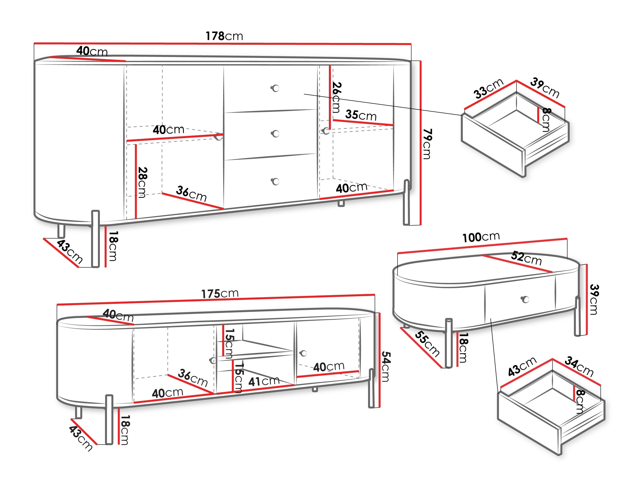 Набор для гостиной Mirsoni 100