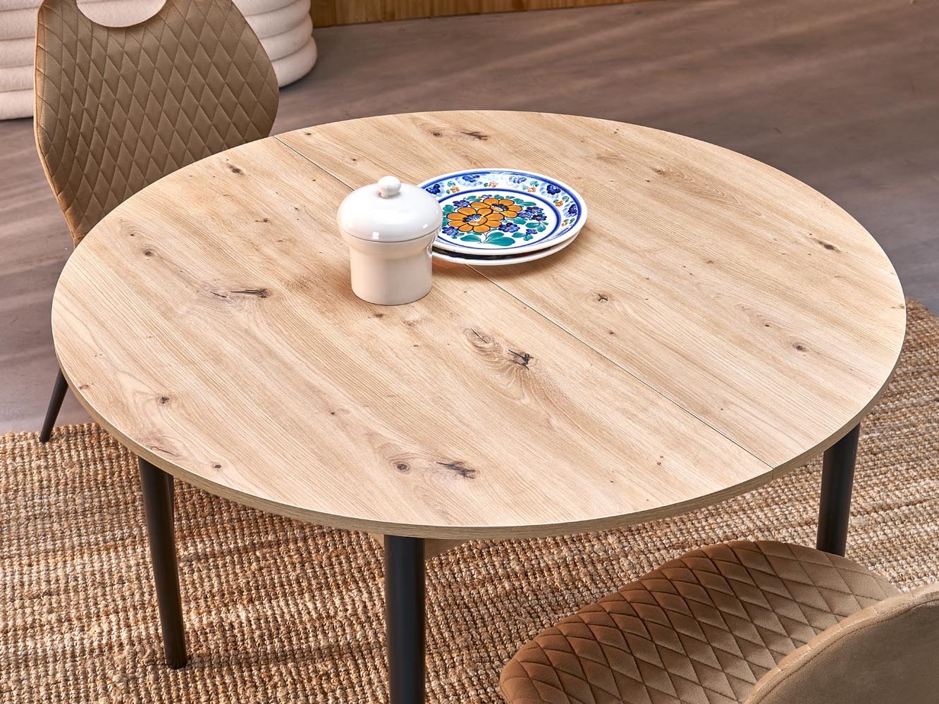 Cтол Houston 1990 (Чёрный + Artisan дуб)