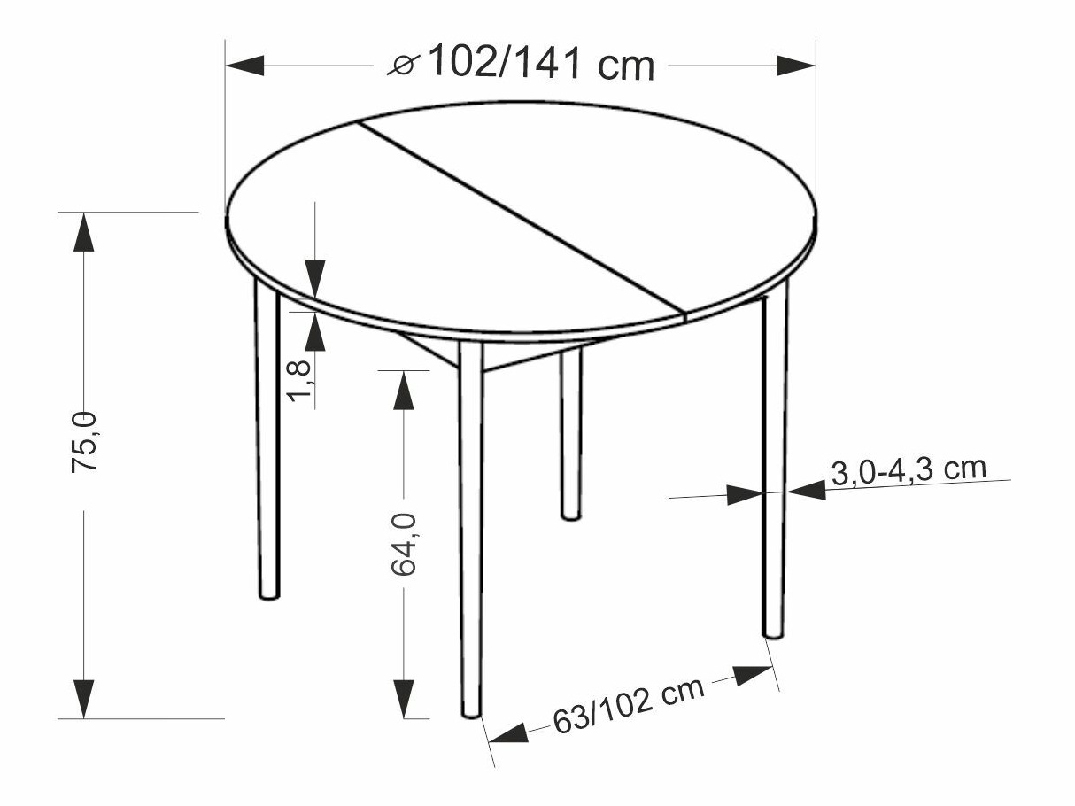 Cтол Houston 1990 (Светлое дерево + Кашемир)
