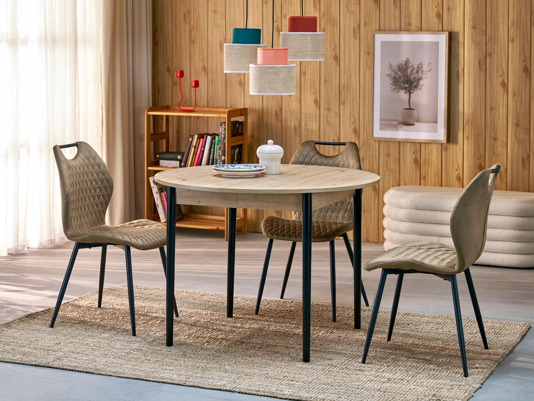 Galds Houston 1990 (Melns + Artisan ozols)