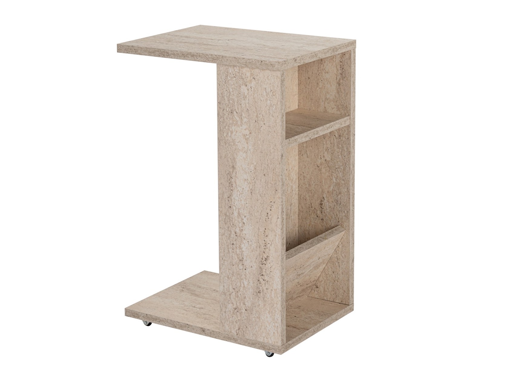 Kafijas galdiņš Kailua 107 (Gaišs travertīns)