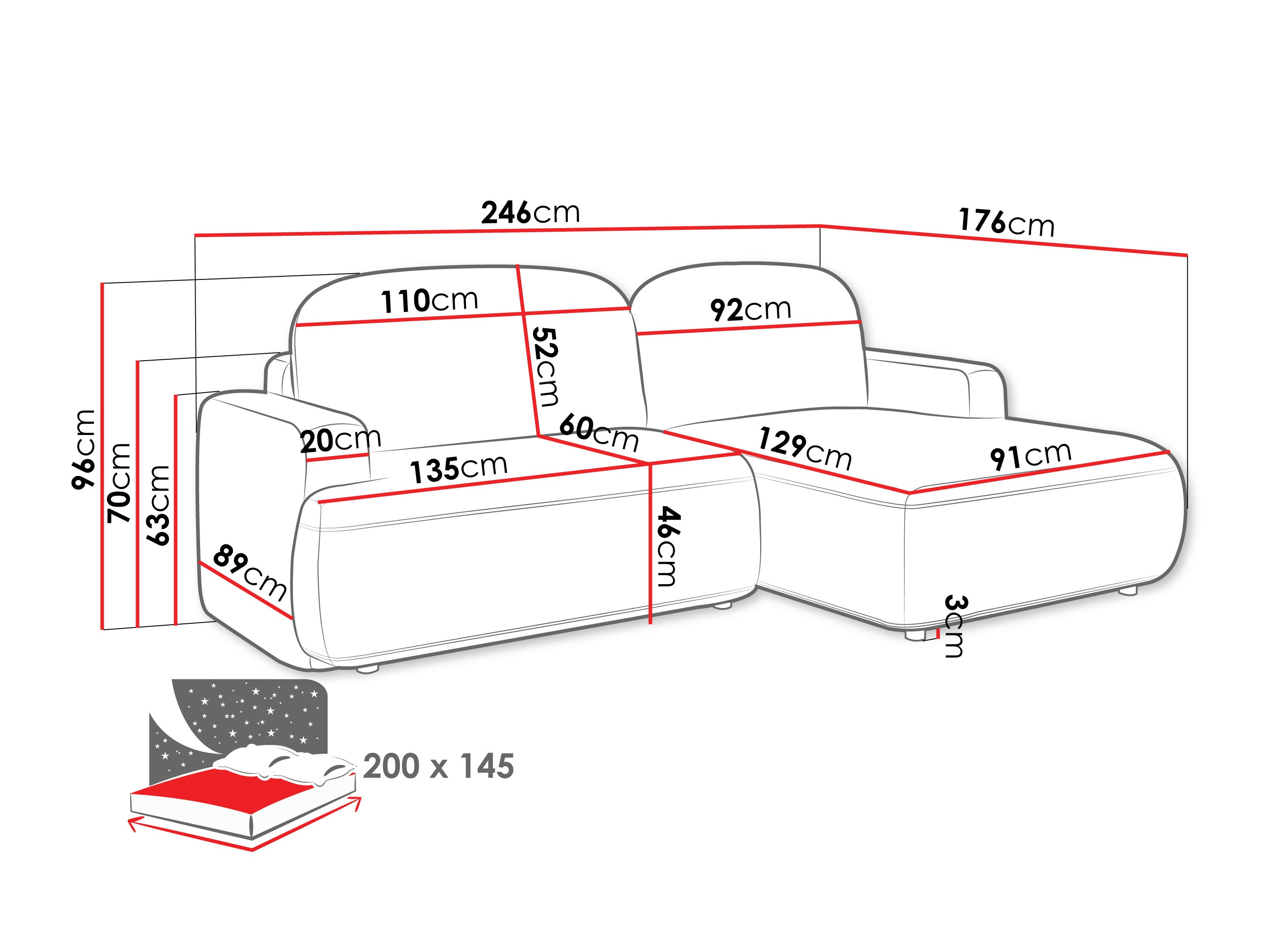 Угловой диван ComfiDream 201 (Perfect Harmony 63)