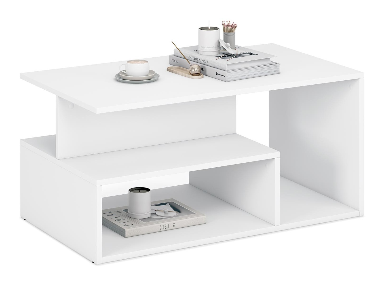 Žurnālu galdiņš Houston 1991 (Balts)