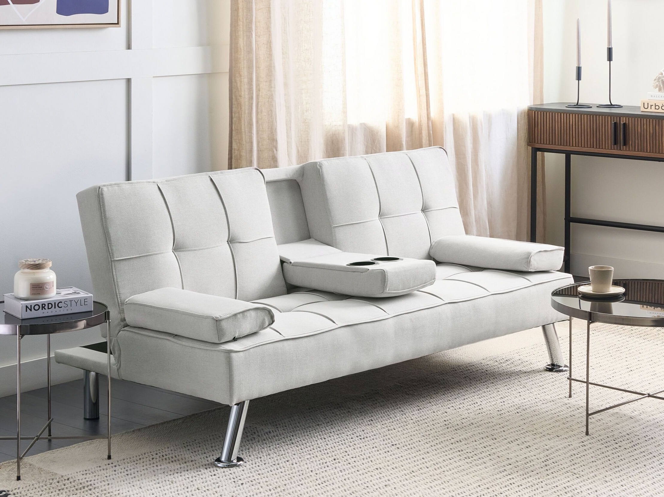 Dīvāns gulta Berwyn 417 (Gaiši bēšs)