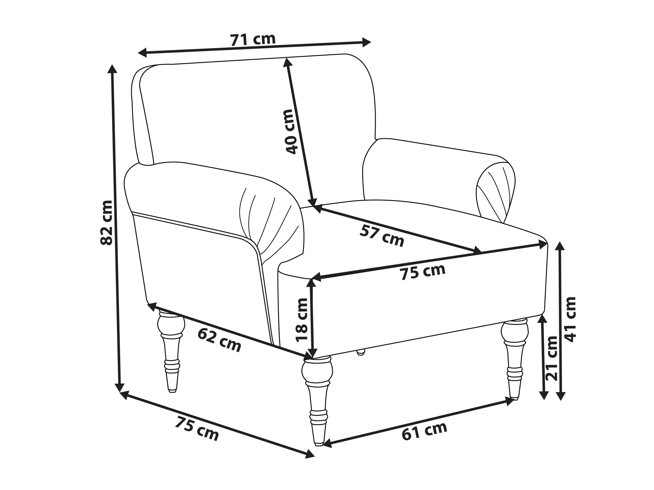 Кресло Berwyn 2742 (Зелёный)