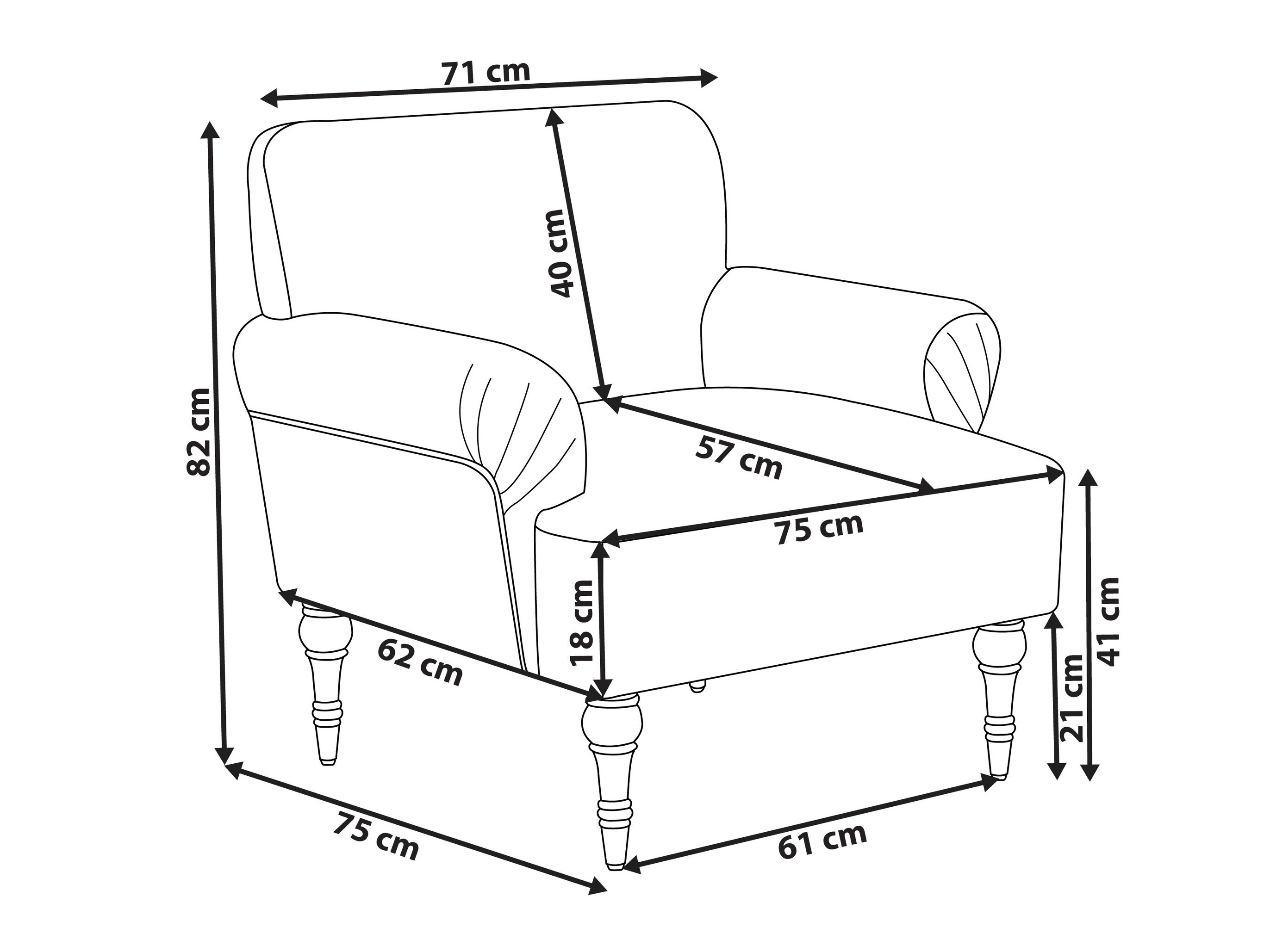 Krēsls Berwyn 2742 (Taupe)