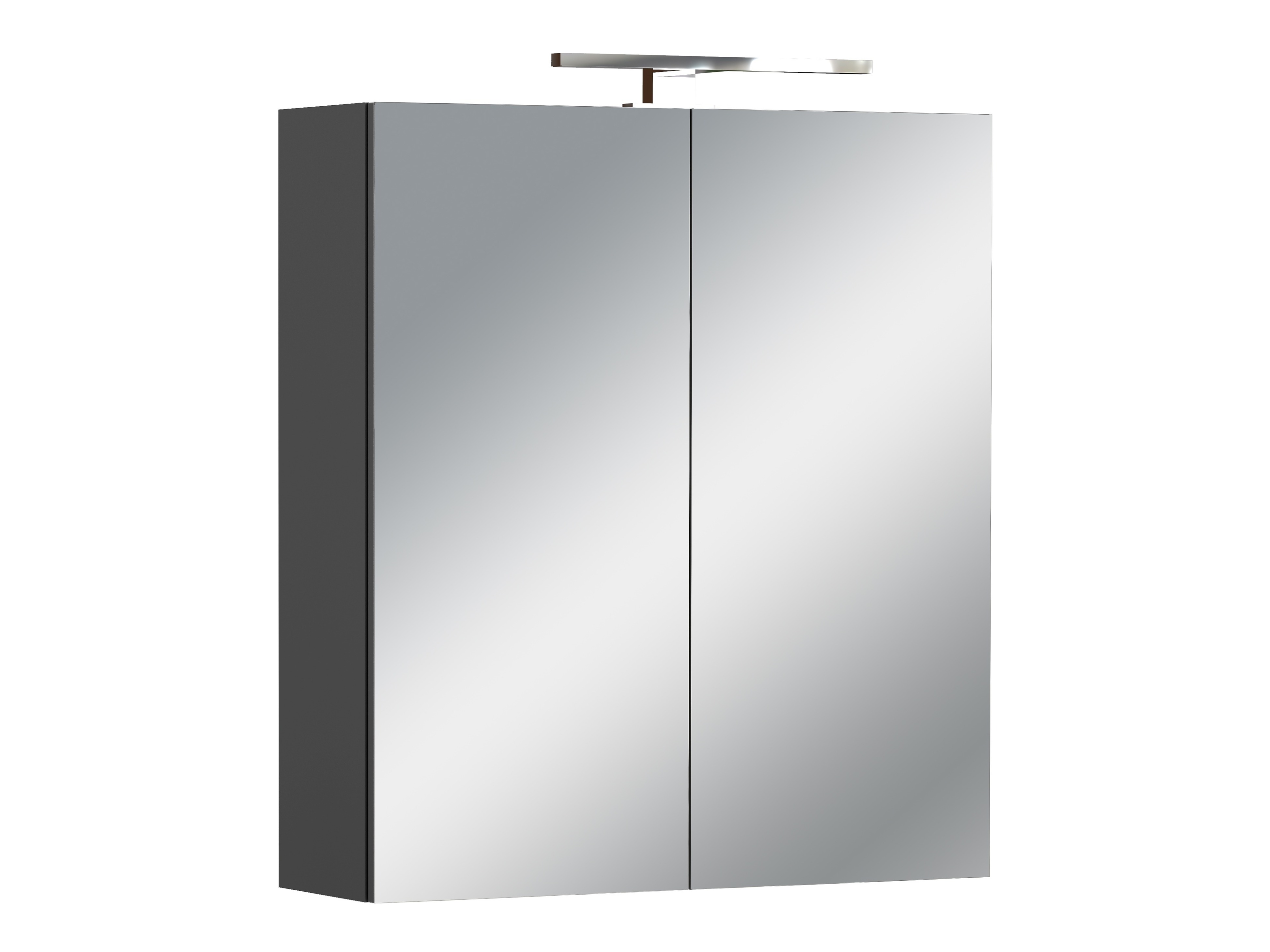 Шкаф для ванной комнаты c зеркалом Felfere 107 (Антрацит)