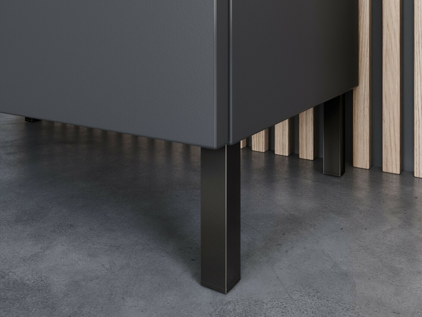 Stāvošs vannas skapītis Felfere 101 (Antracīts)