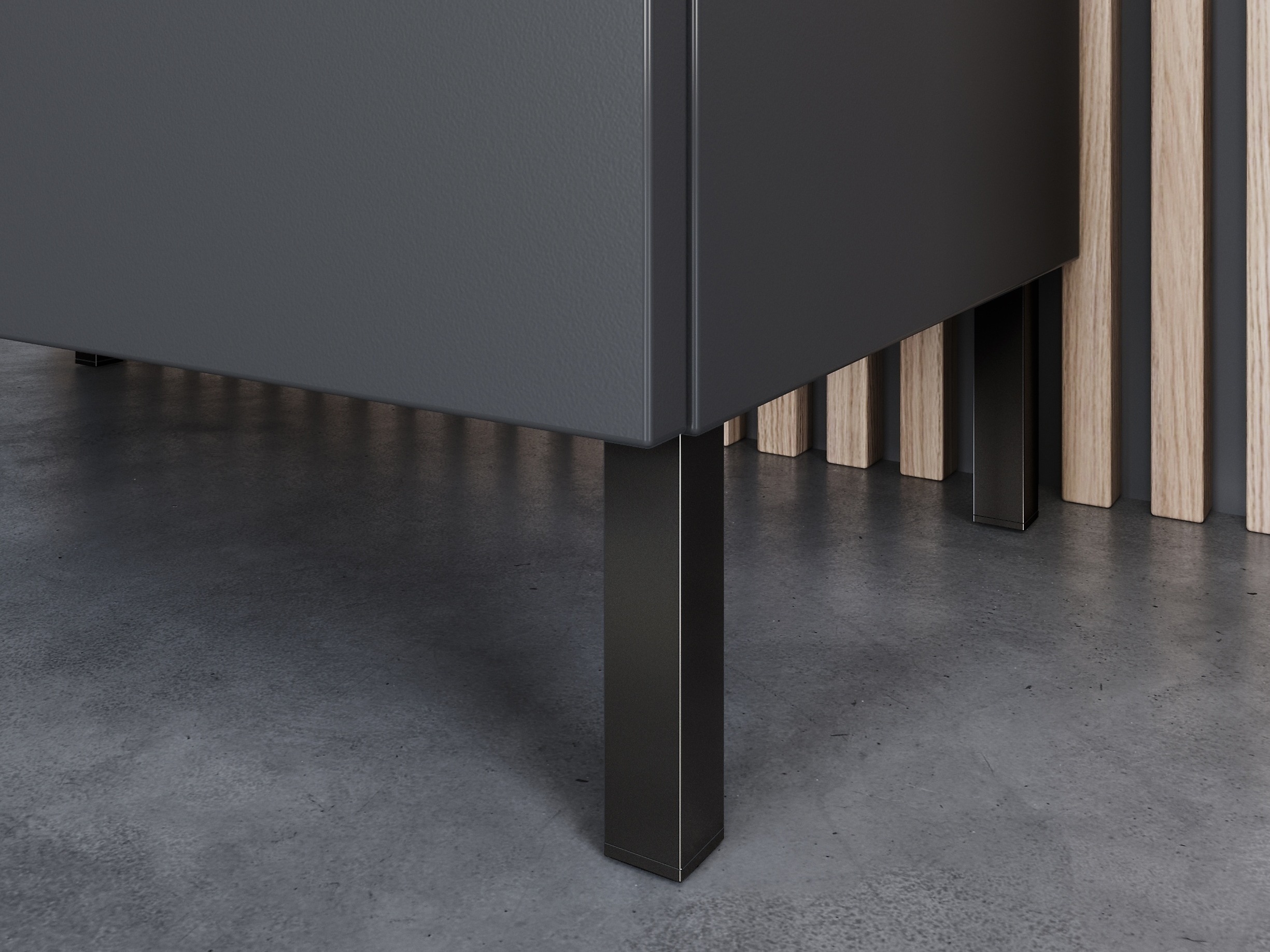 Stāvošs vannas skapītis Felfere 105 (Grafīts)