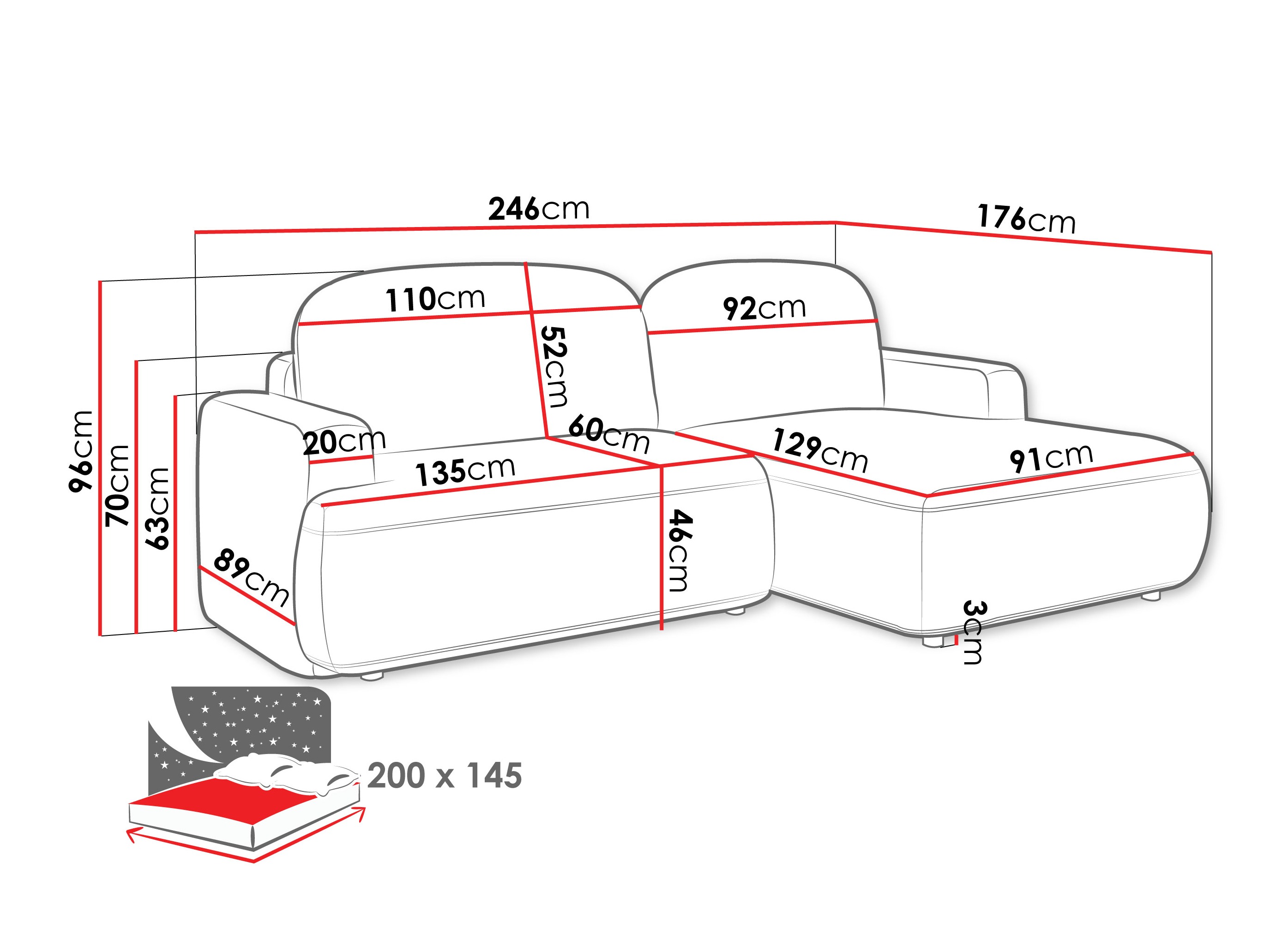 Угловой диван ComfiDream 201 (Perfect Harmony 02)