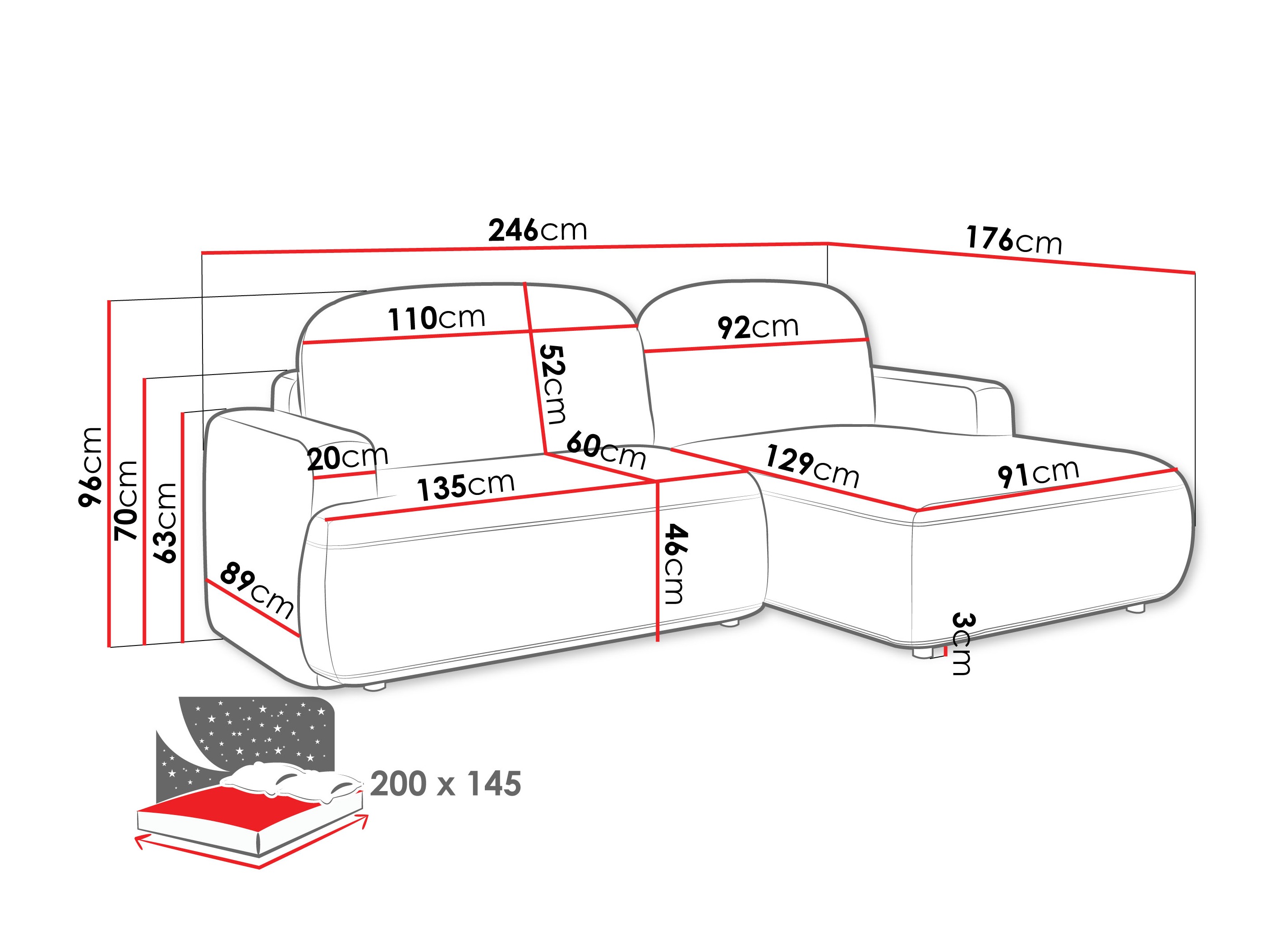 Угловой диван ComfiDream 201 (Perfect Harmony 39)