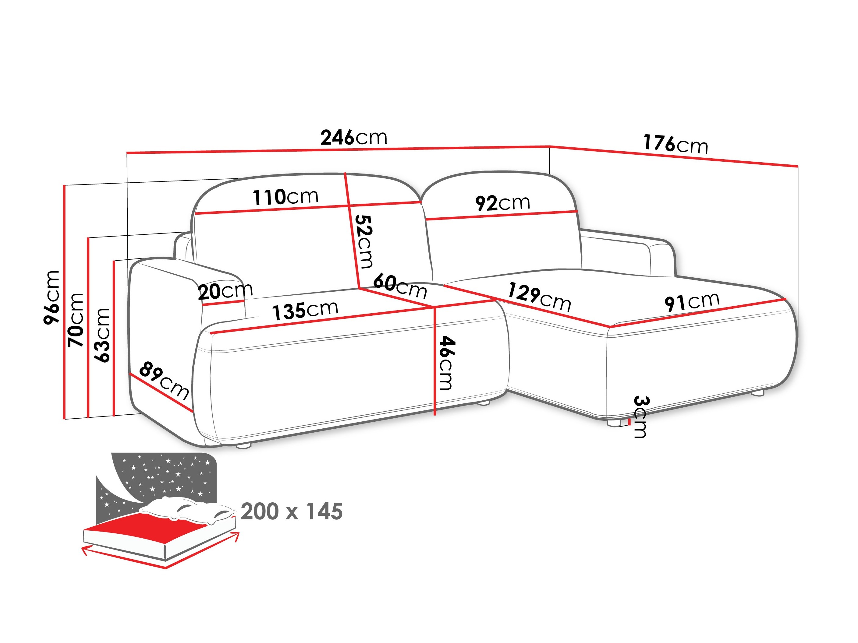 Угловой диван ComfiDream 201 (Perfect Harmony 77)