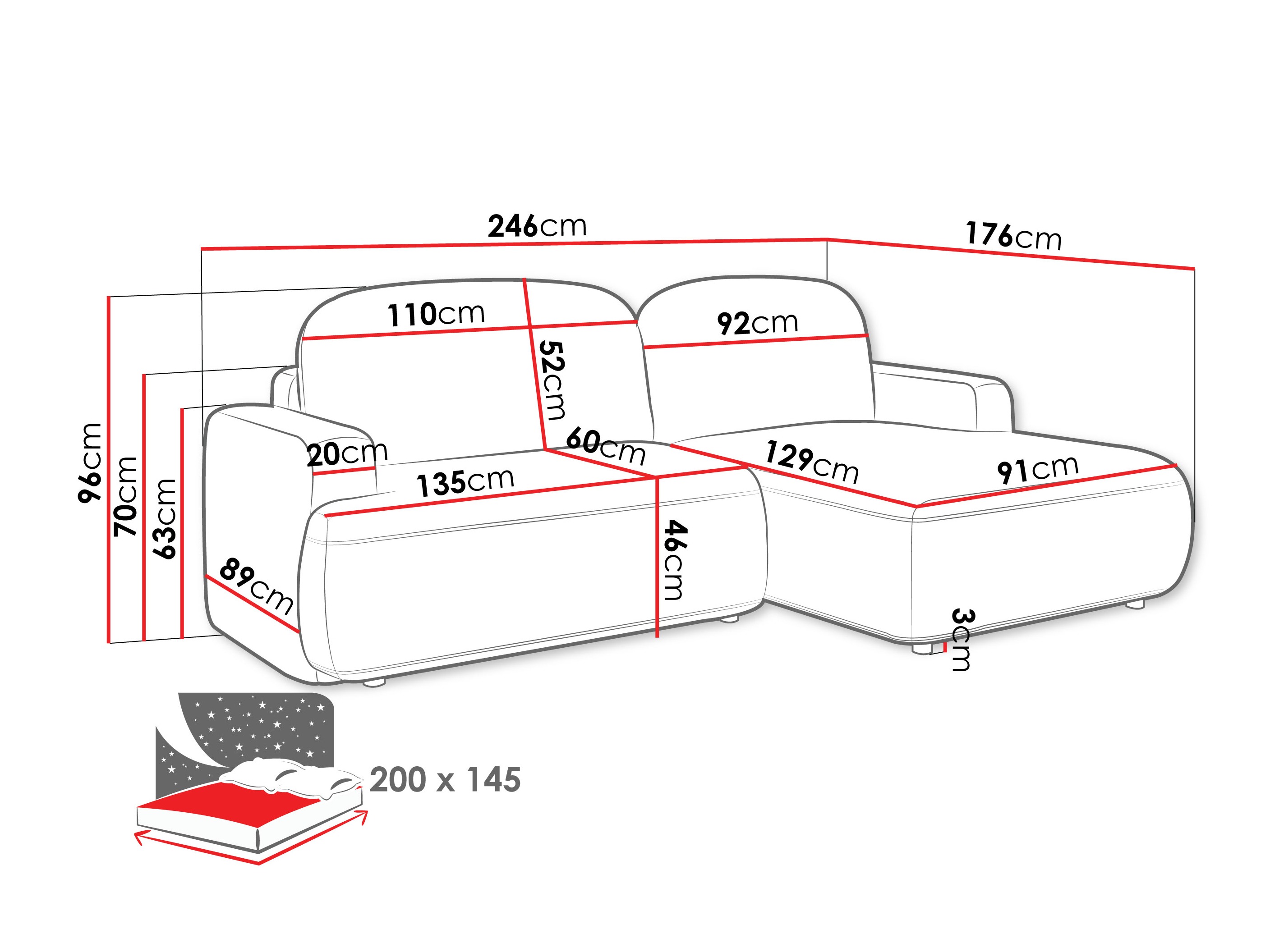 Угловой диван ComfiDream 201 (Perfect Harmony 77)
