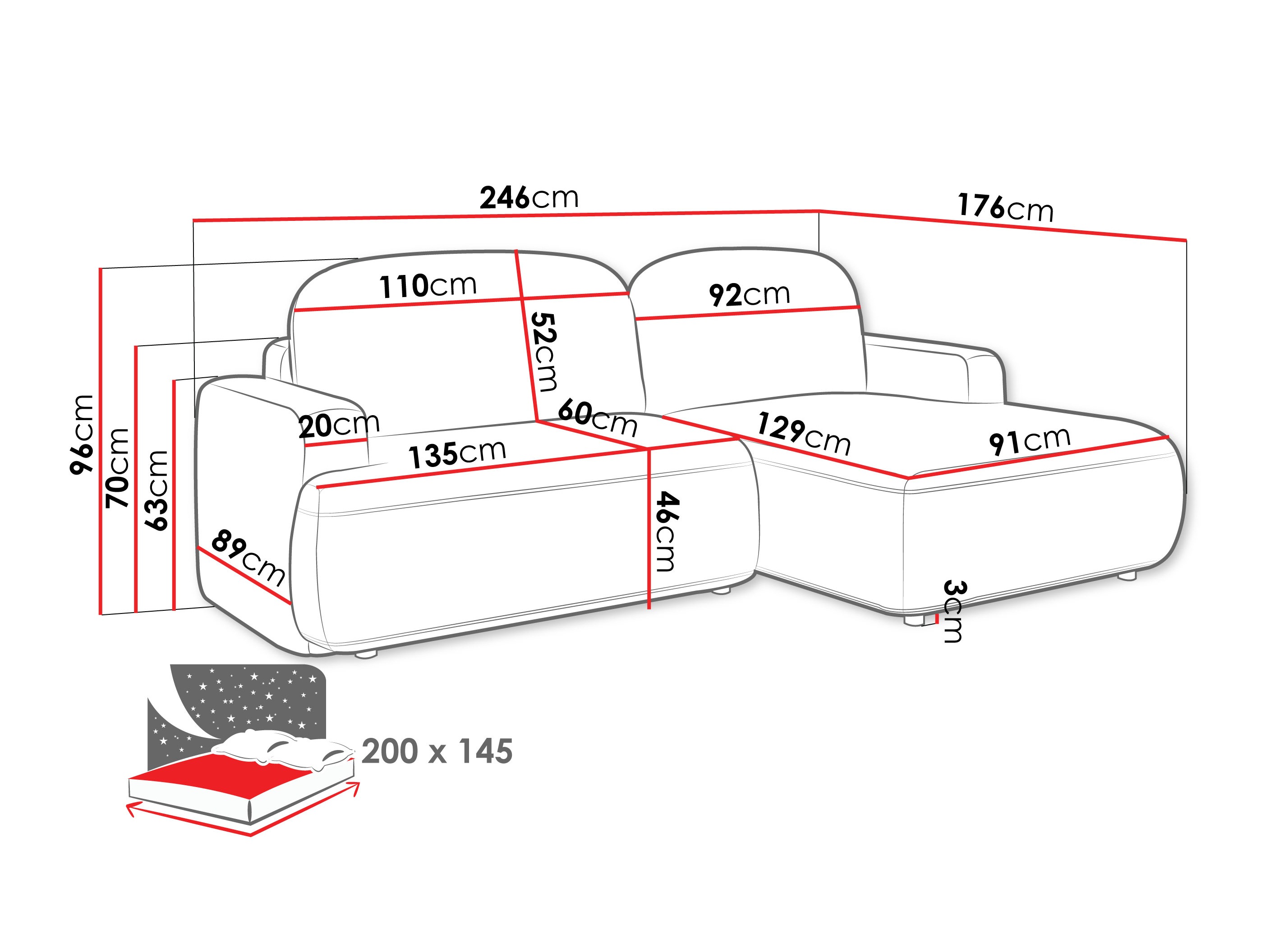 Угловой диван ComfiDream 201 (Perfect Harmony 82)
