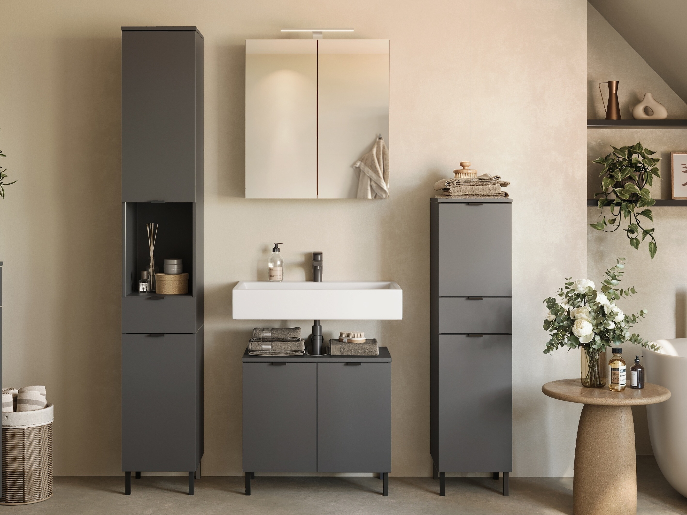 Vannas komplekts Felfere 108 (Antracīts)