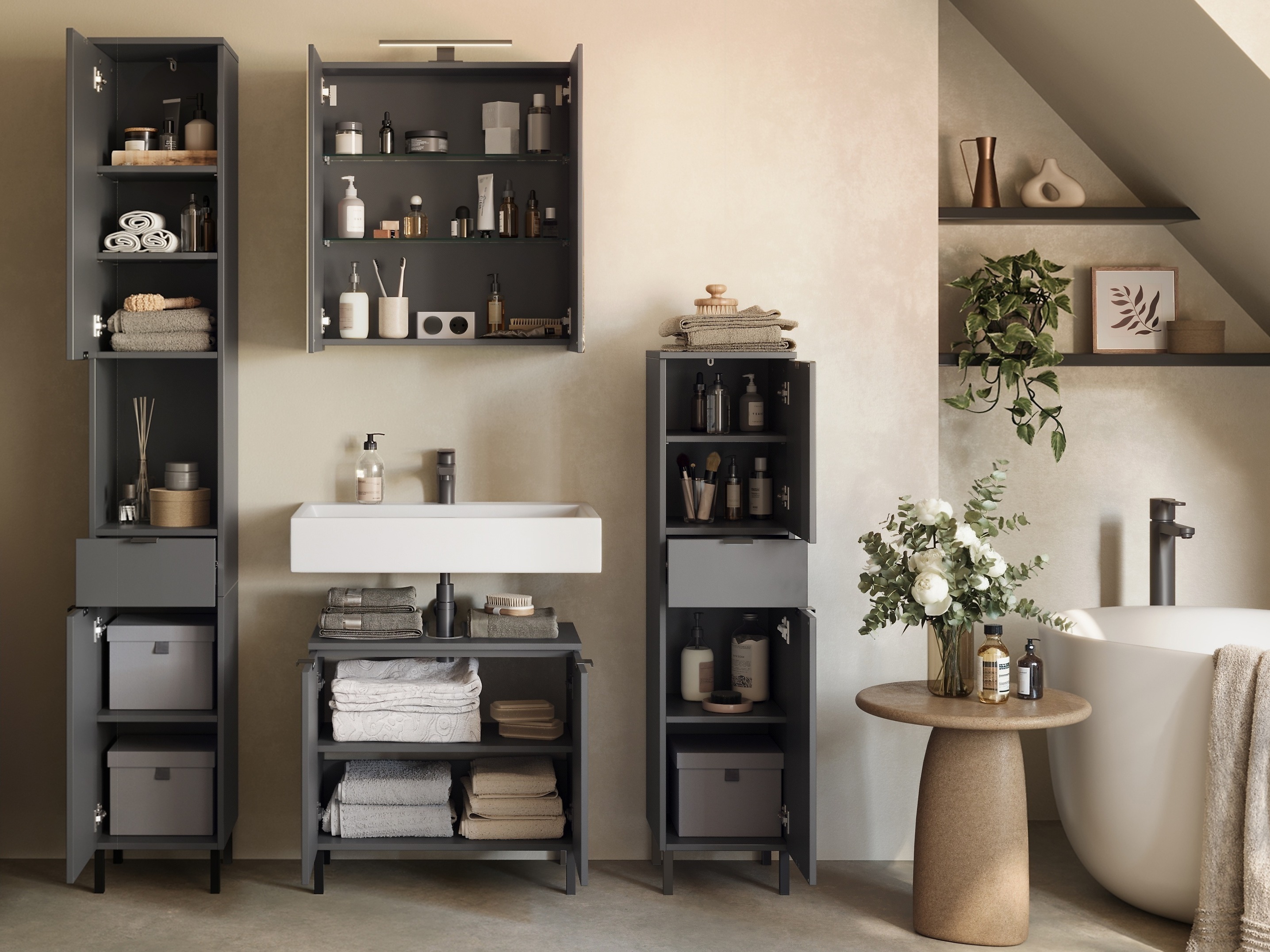 Vannas komplekts Felfere 108 (Antracīts)