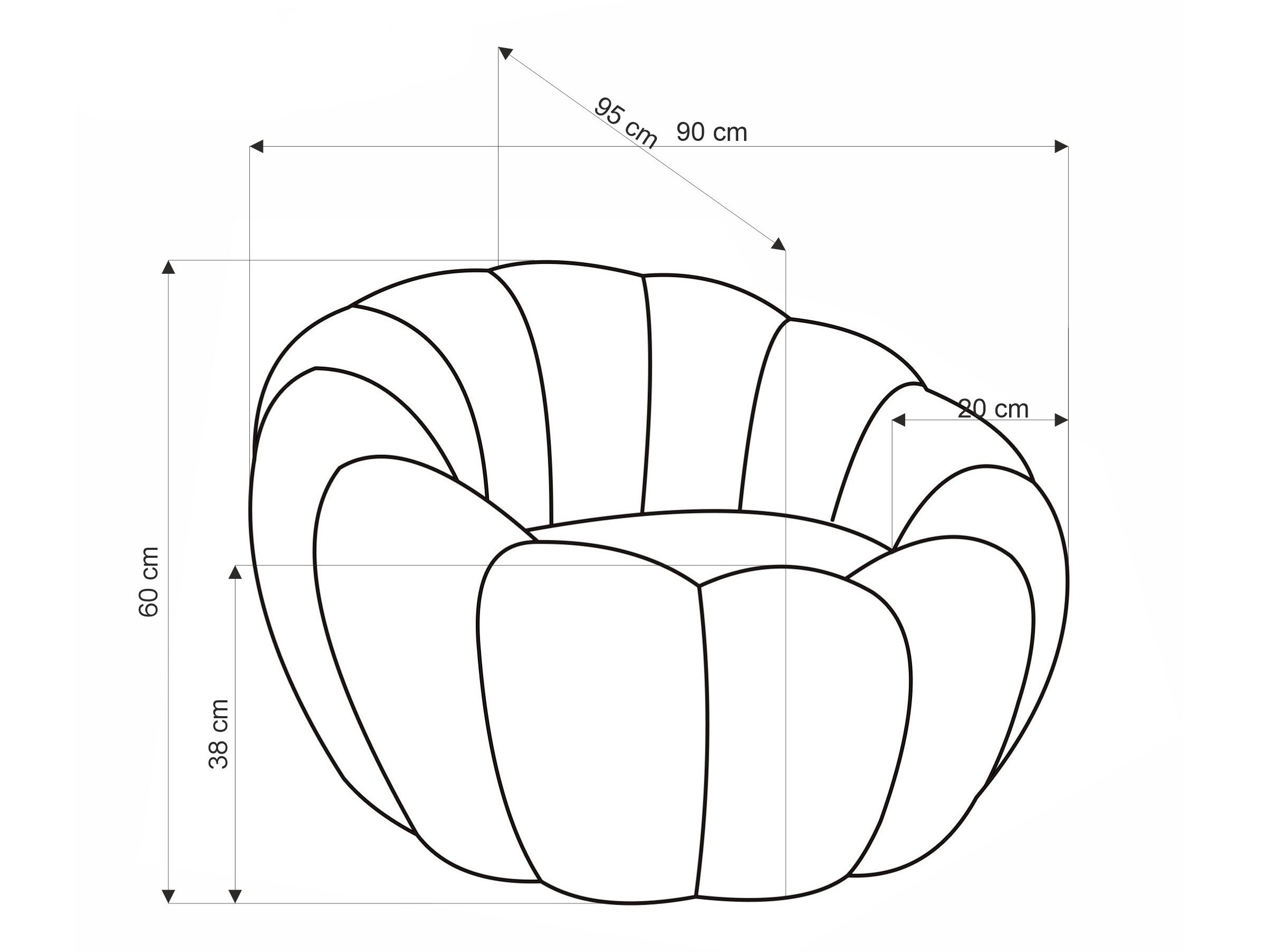 Кресло Houston 2018 (Крем)