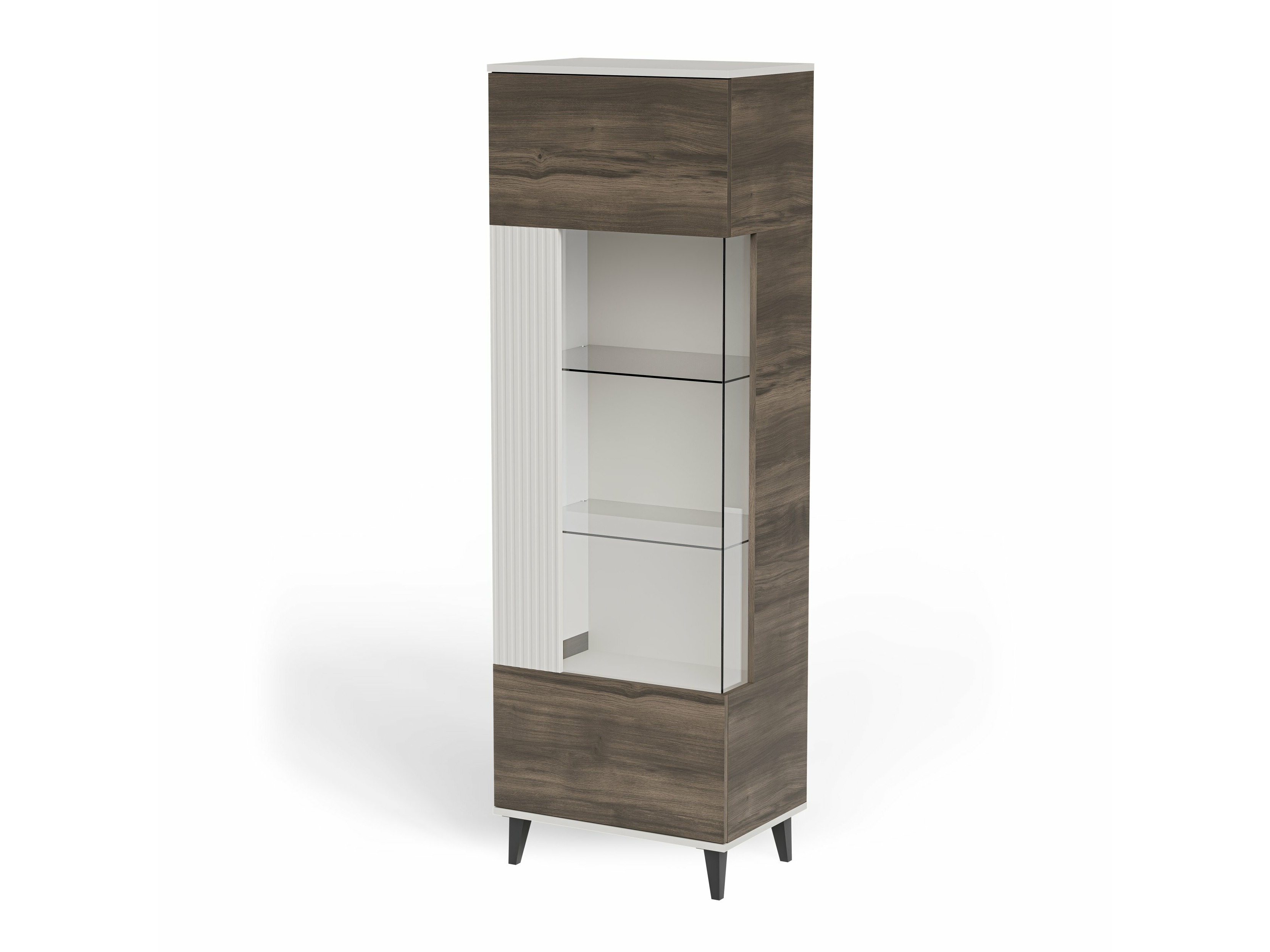 Стеллаж Luelia 112 (Грецкий орех + Кашемир)