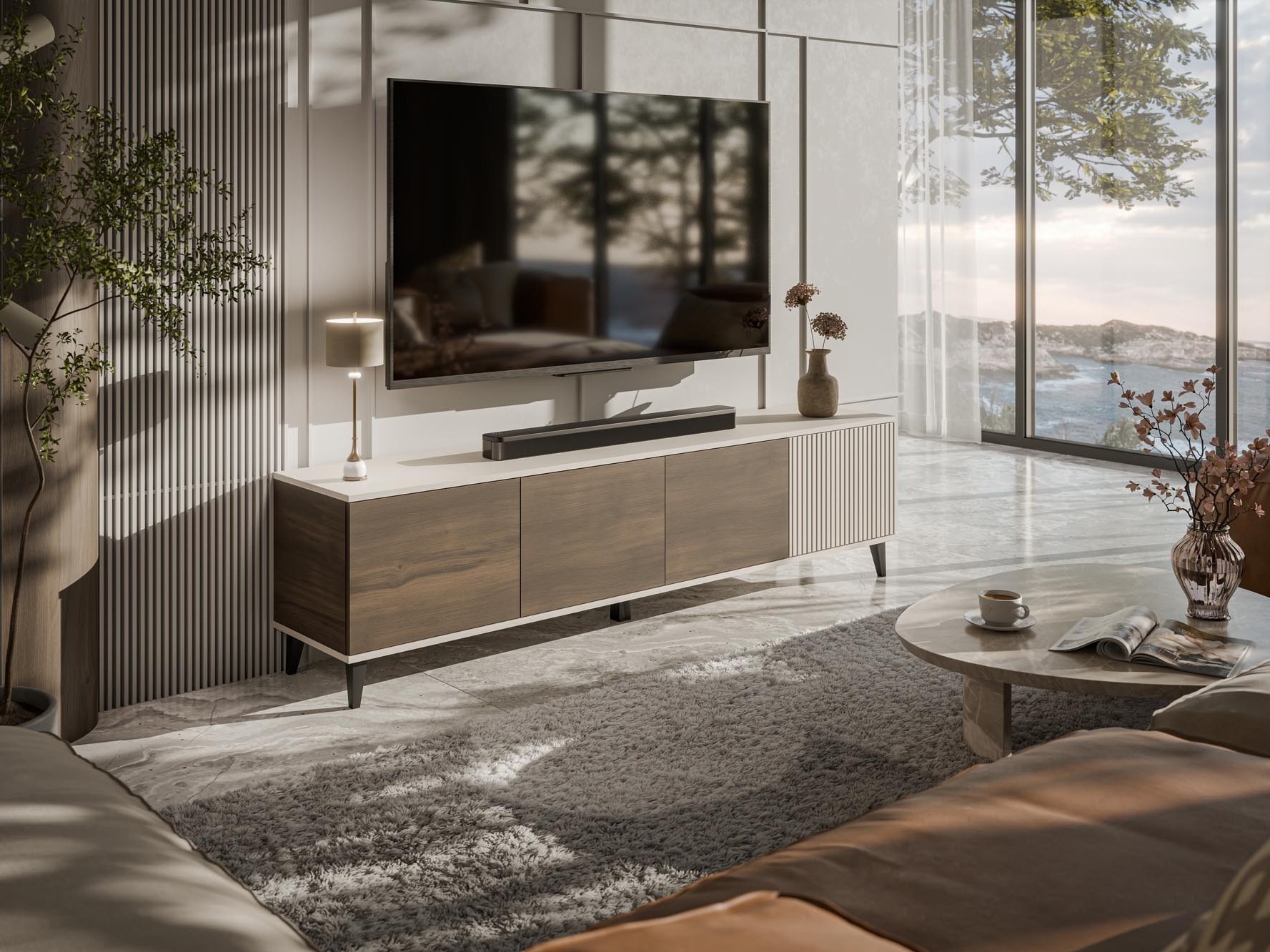 TV galds Luelia 114 (Riekstkoks + Kašmirs)