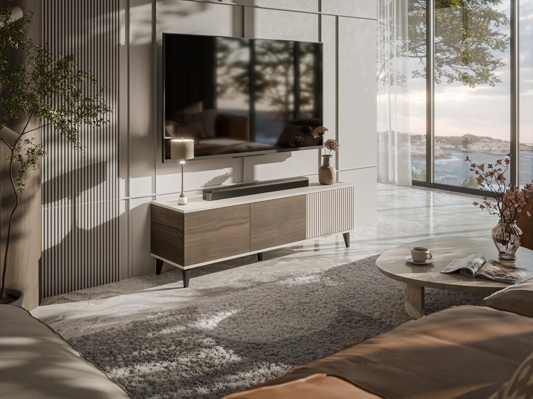 TV galds Luelia 116 (Riekstkoks + Kašmirs)