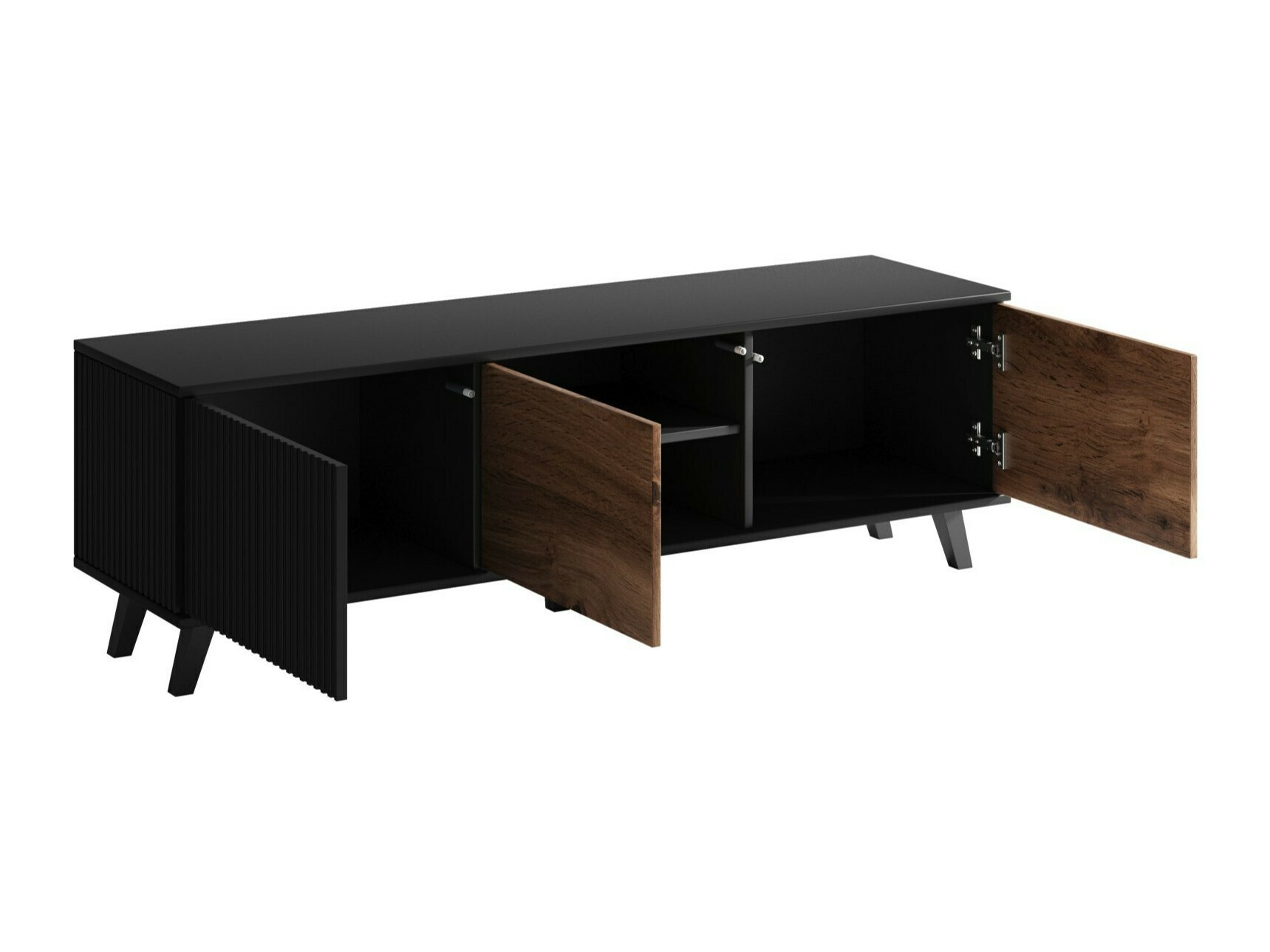 Viesistabas komplekts Luelia 108 (Melns + Votan ozols)