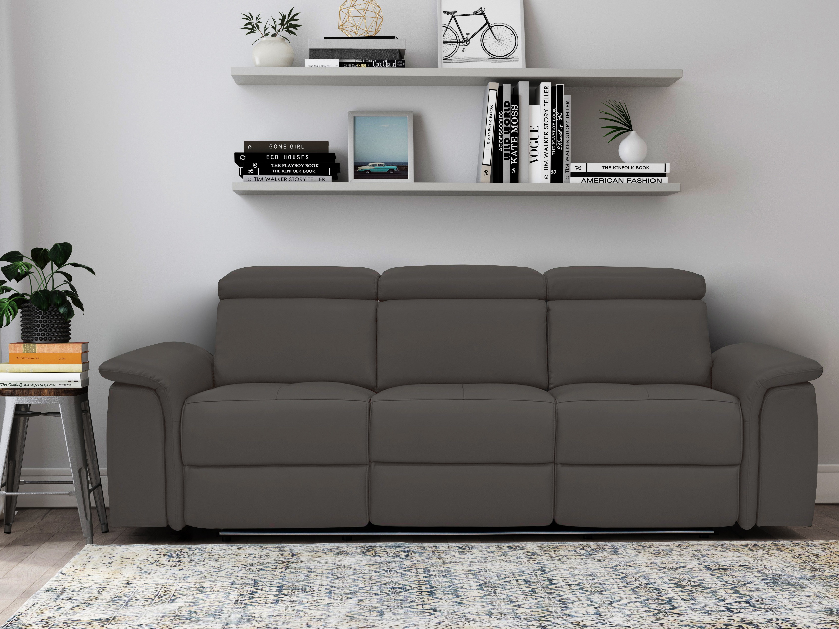 Dīvāns reglainer Denton 1363 (Brūns)