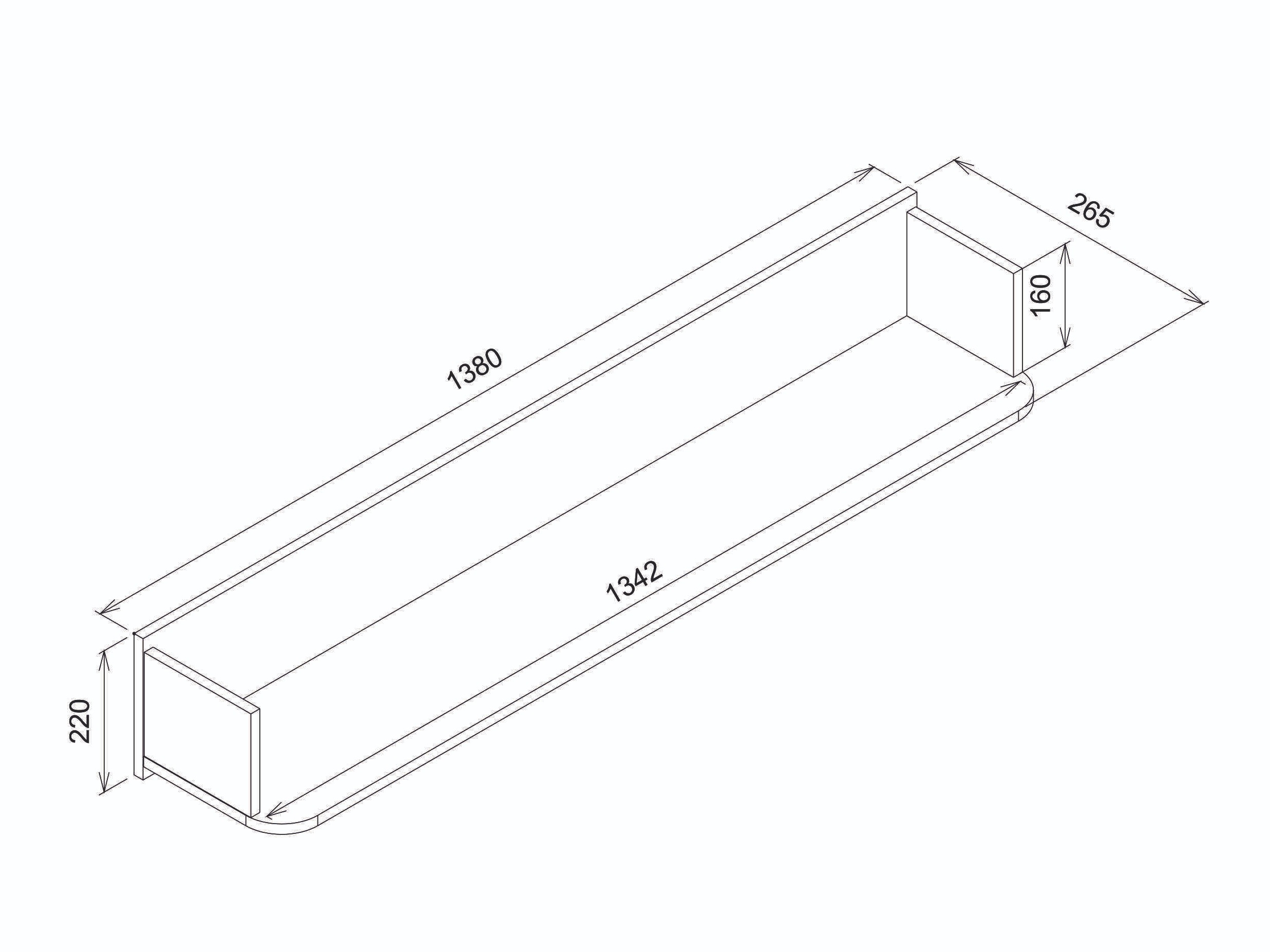 Настенная полка Levliva 112