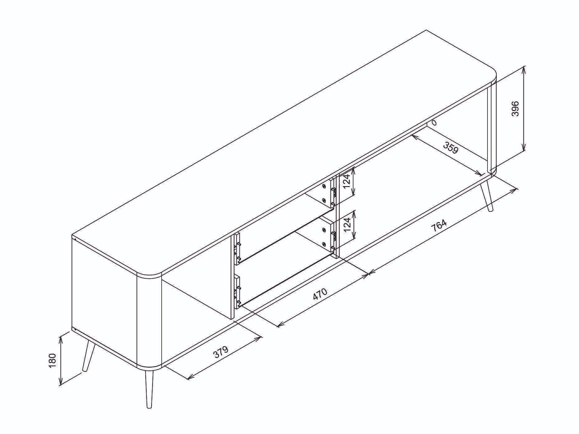 TV galds Levliva 101