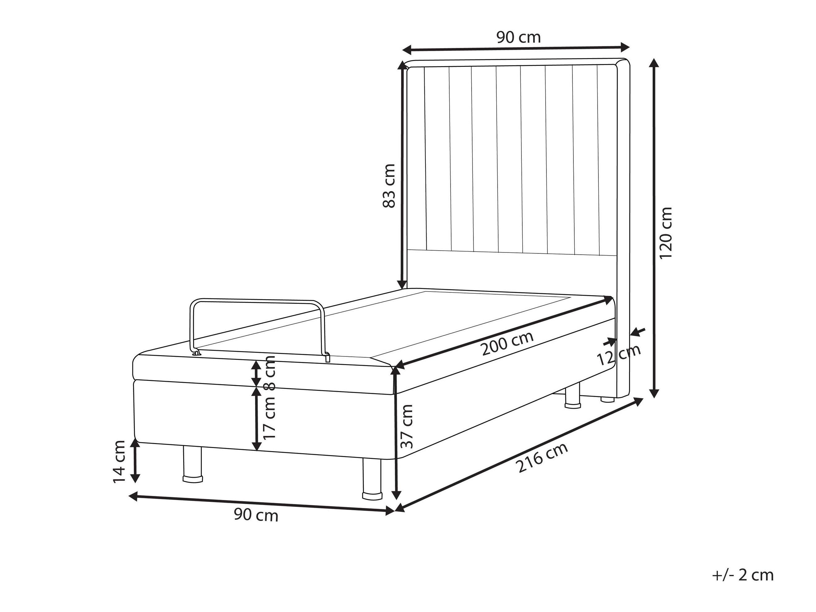 Кровать Berwyn 2749 (Светло-бежевый)