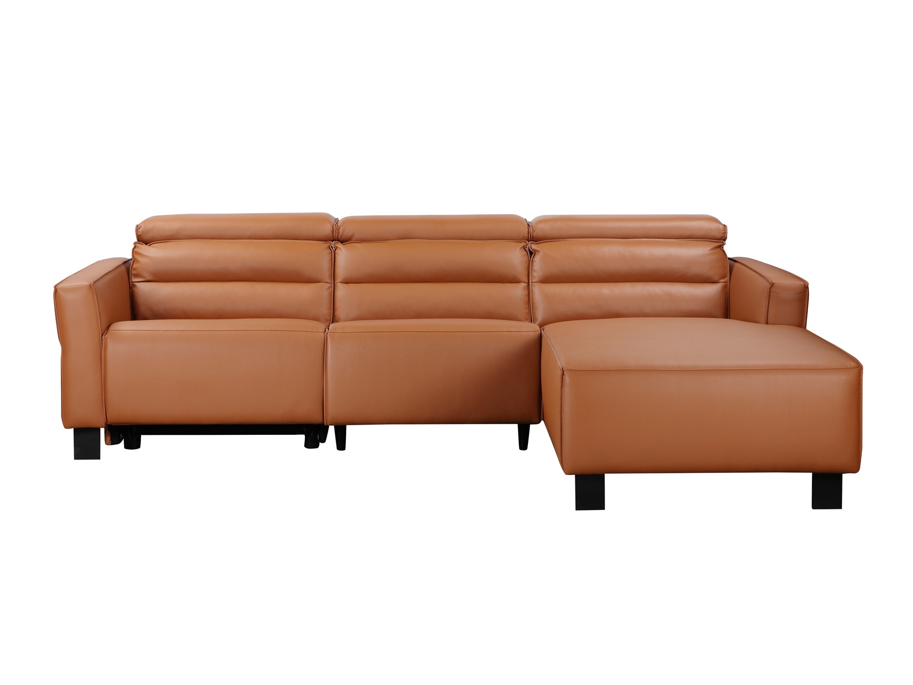 Stūra dīvāns reglaineris Denton 1486 (Brūns)