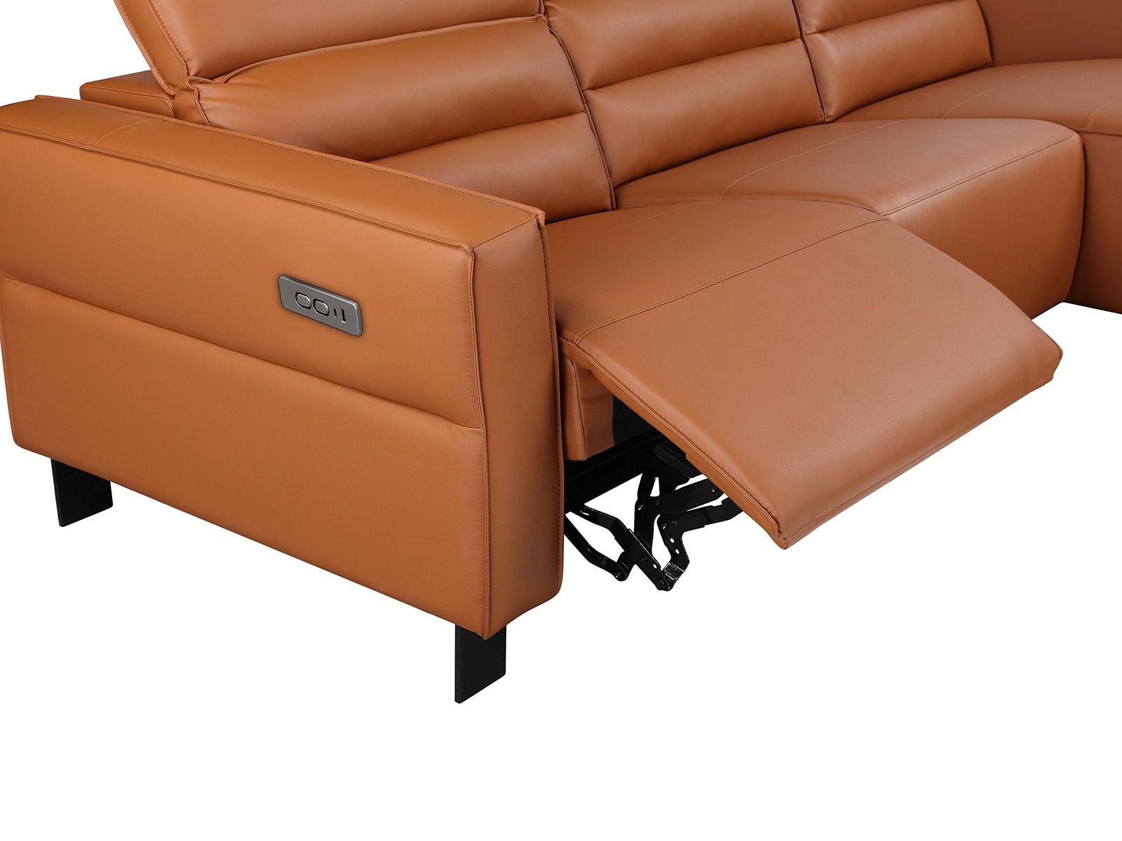 Stūra dīvāns reglaineris Denton 1486 (Brūns)