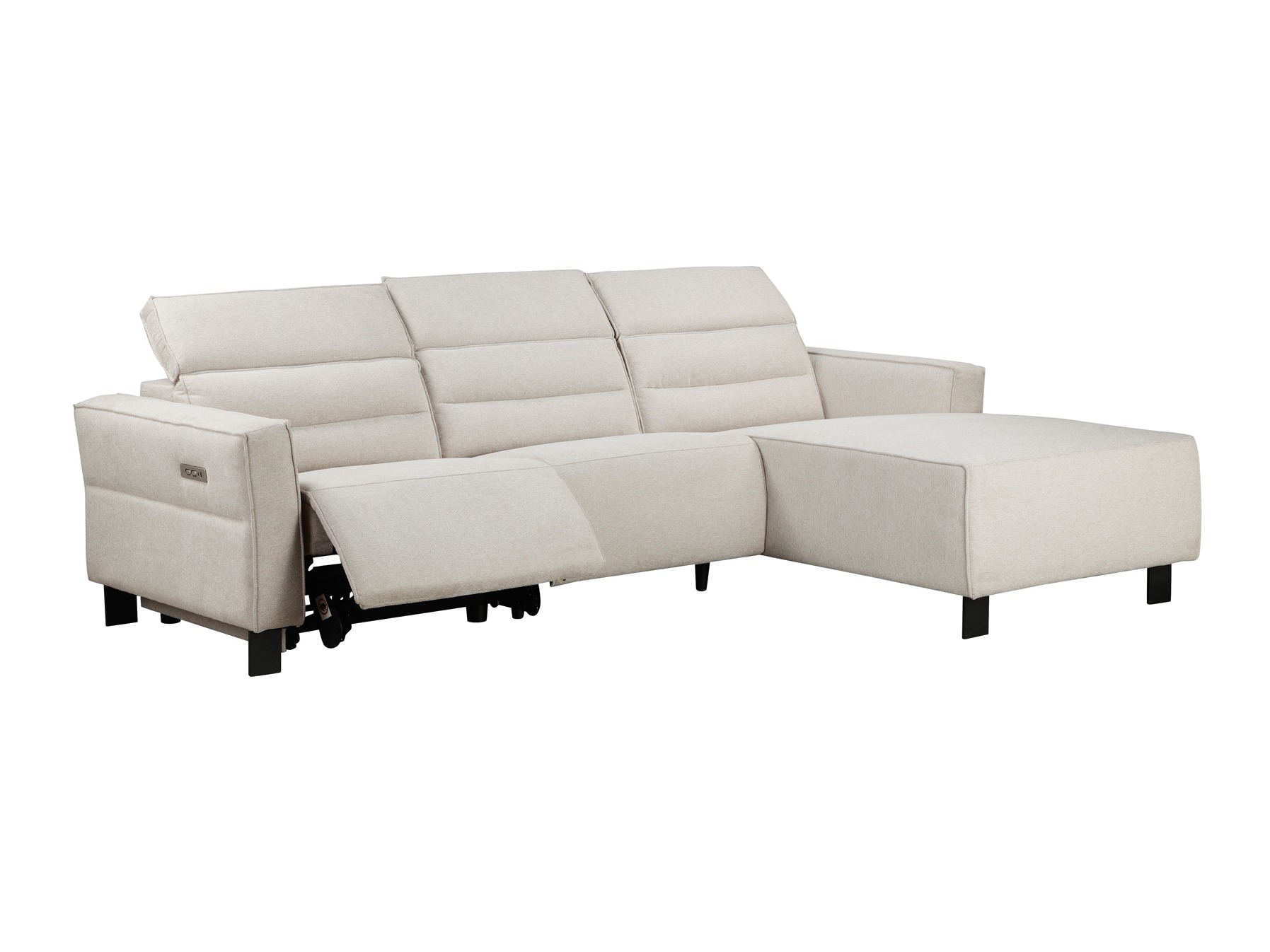 Stūra dīvāns reglaineris Denton 1486 (Krēms)