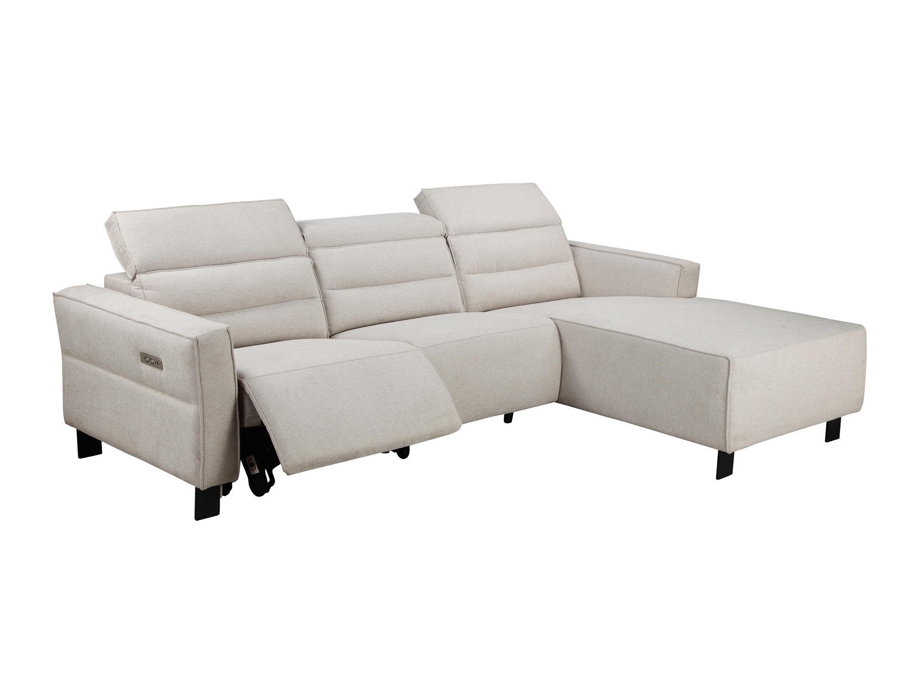 Stūra dīvāns reglaineris Denton 1486 (Krēms)