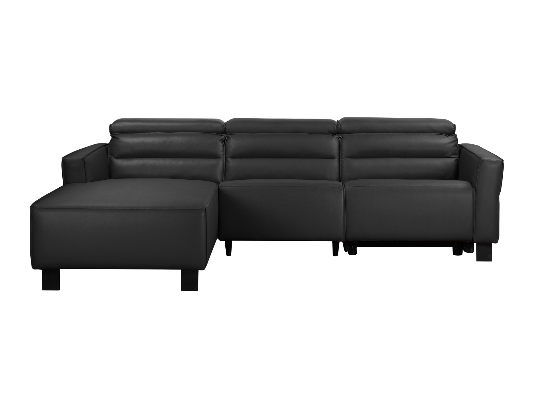 Stūra dīvāns reglaineris Denton 1486 (Melns)