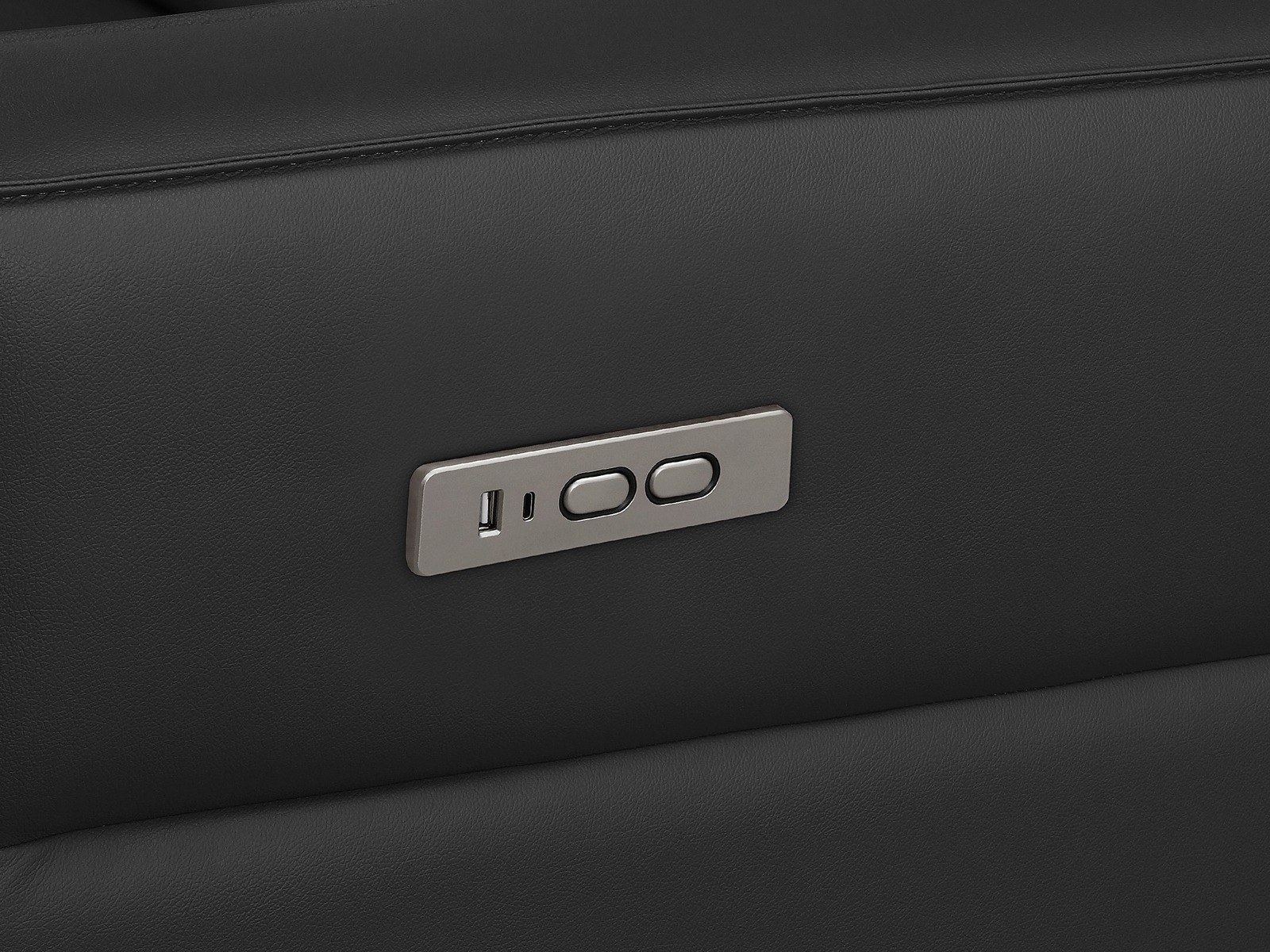 Stūra dīvāns reglaineris Denton 1486 (Melns)