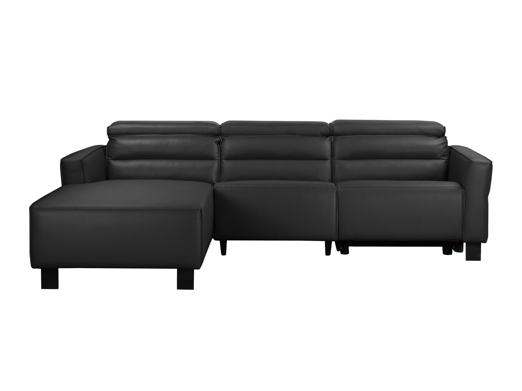 Stūra dīvāns reglaineris Denton 1486 (Melns)