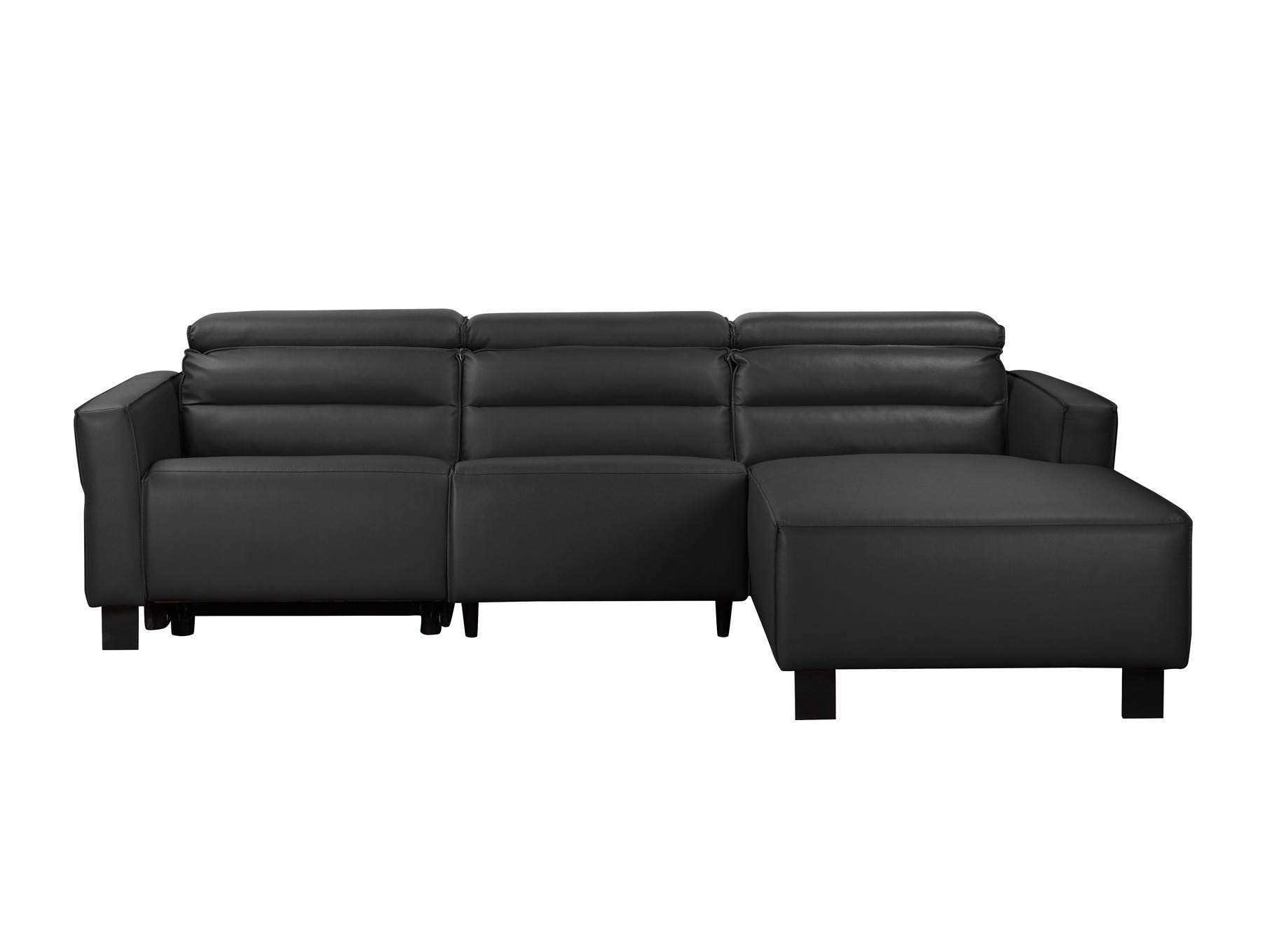 Stūra dīvāns reglaineris Denton 1486 (Melns)