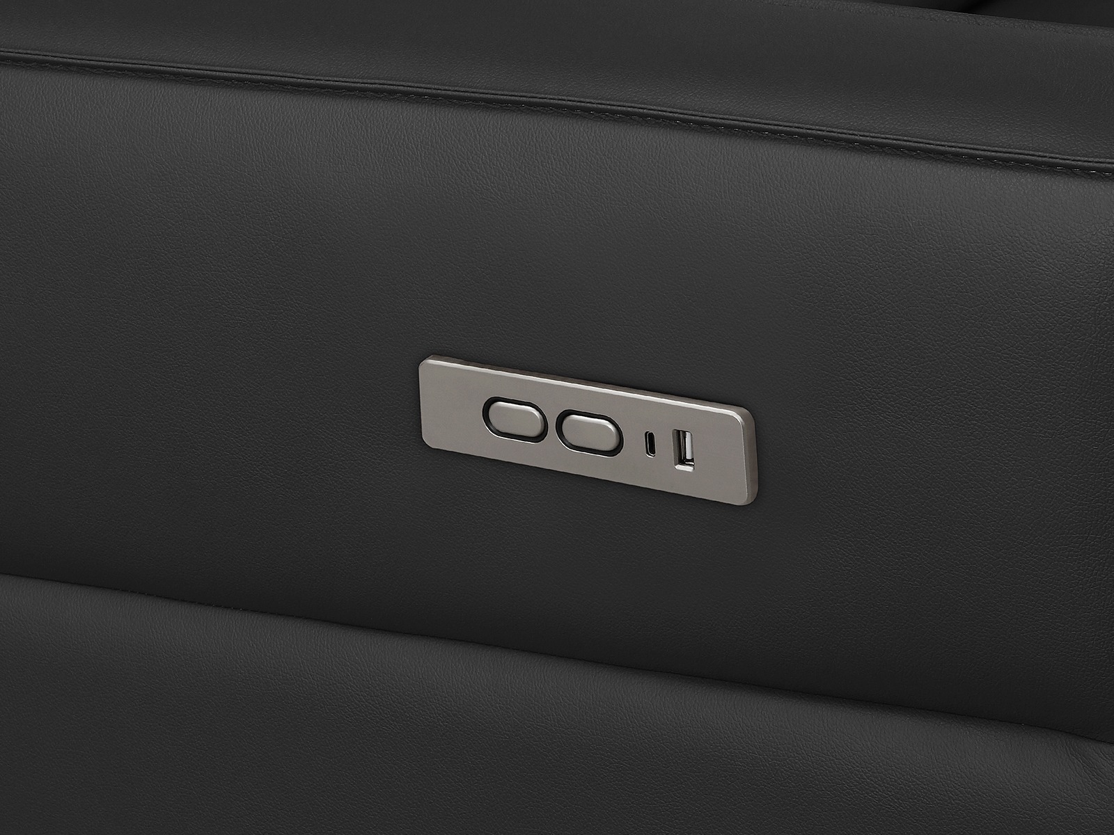 Stūra dīvāns reglaineris Denton 1486 (Melns)