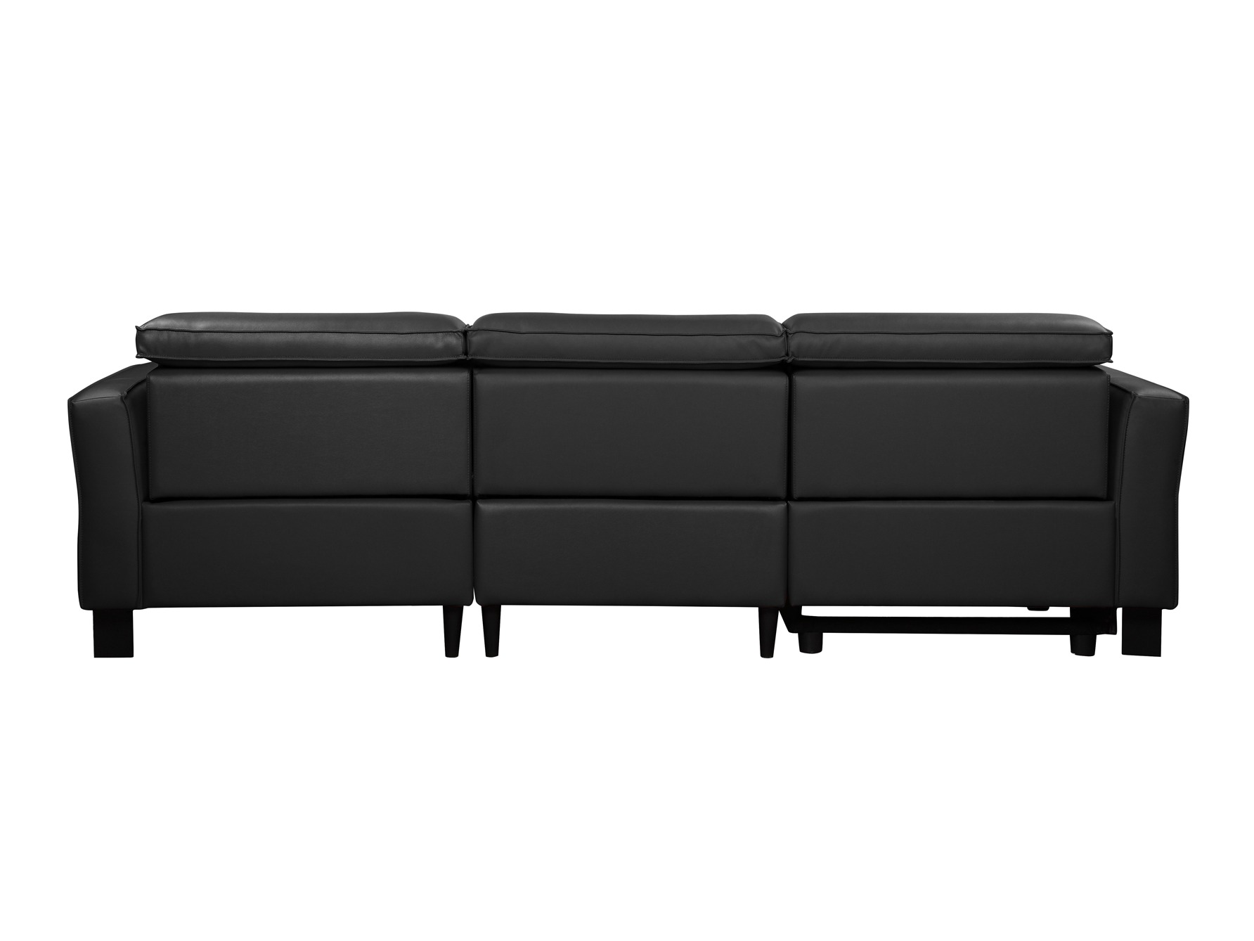 Угловой диван реклайнер Denton 1486 (Чёрный)