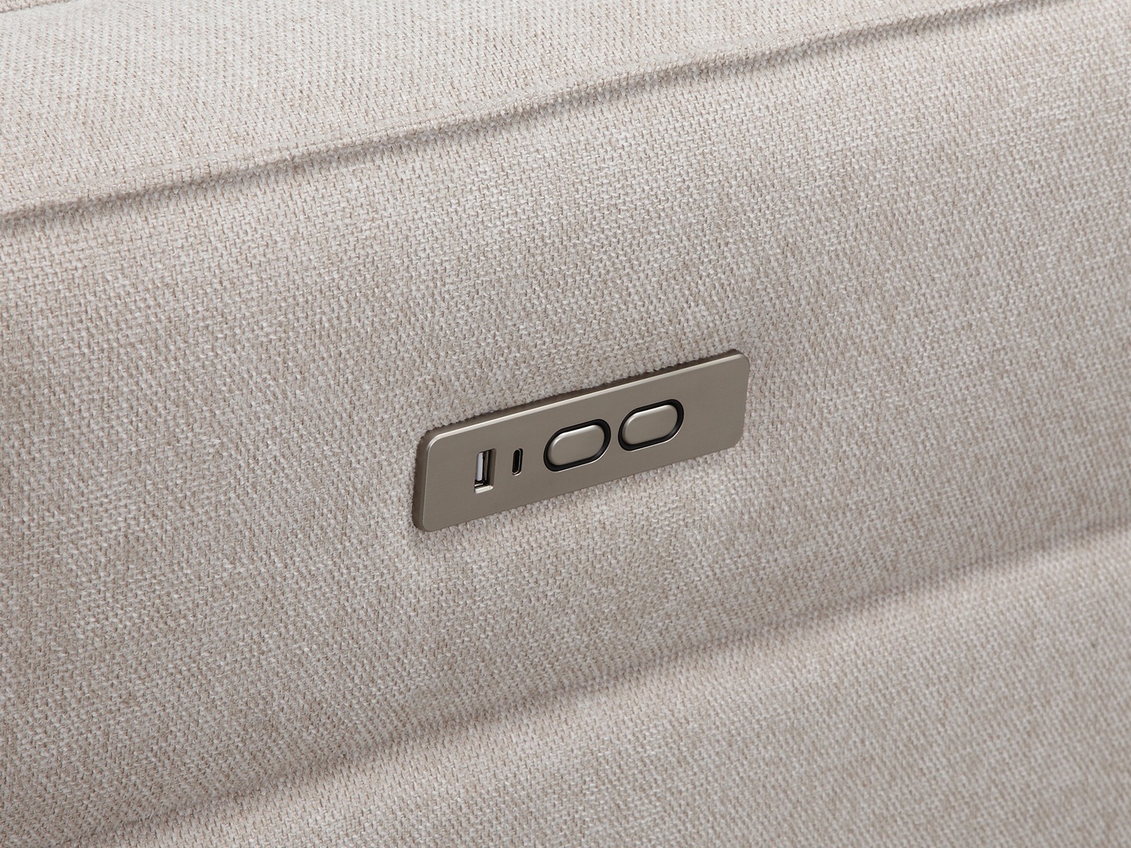 Угловой диван реклайнер Denton 1486 (Крем)