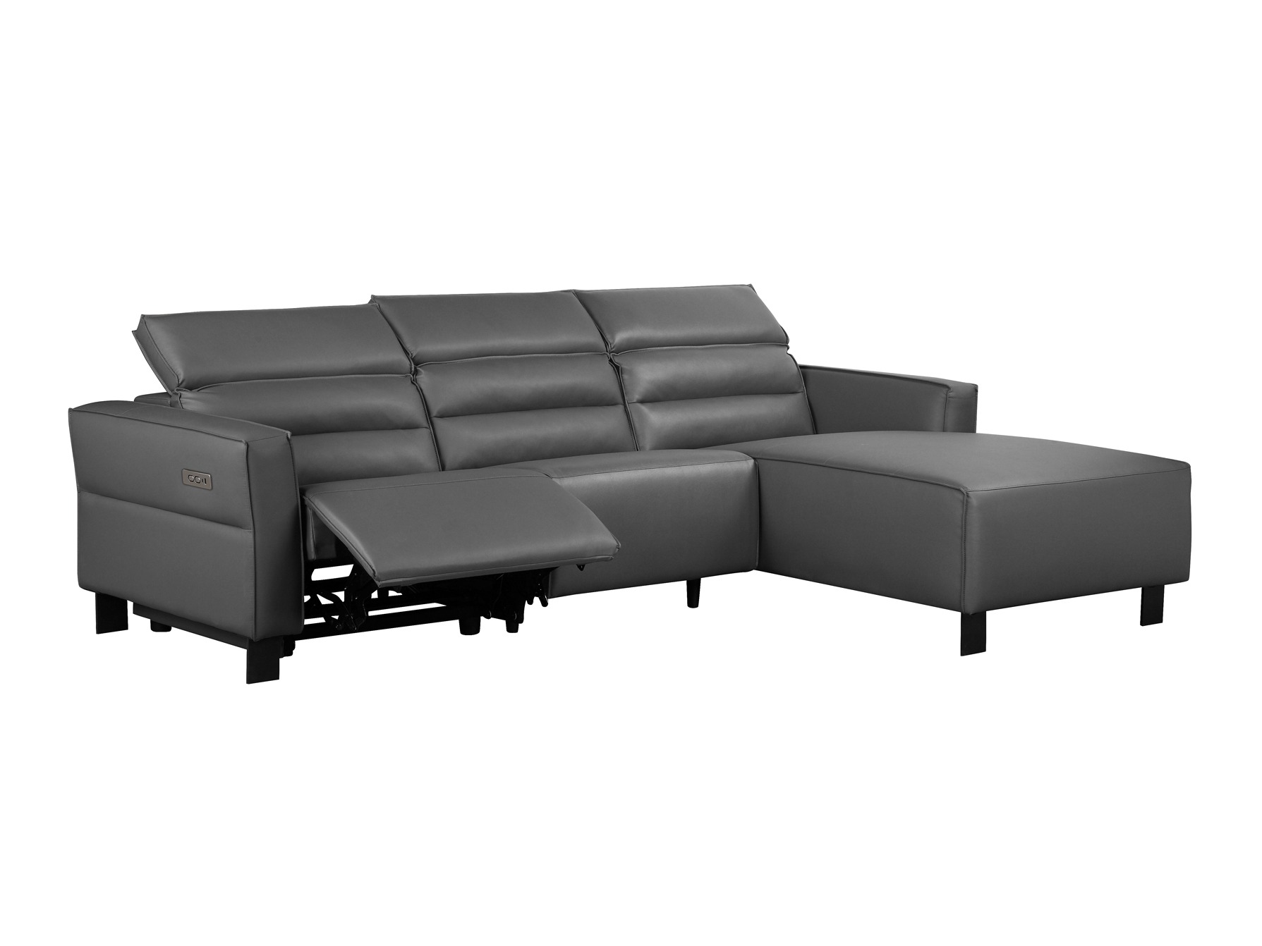 Угловой диван реклайнер Denton 1486 (Серый)