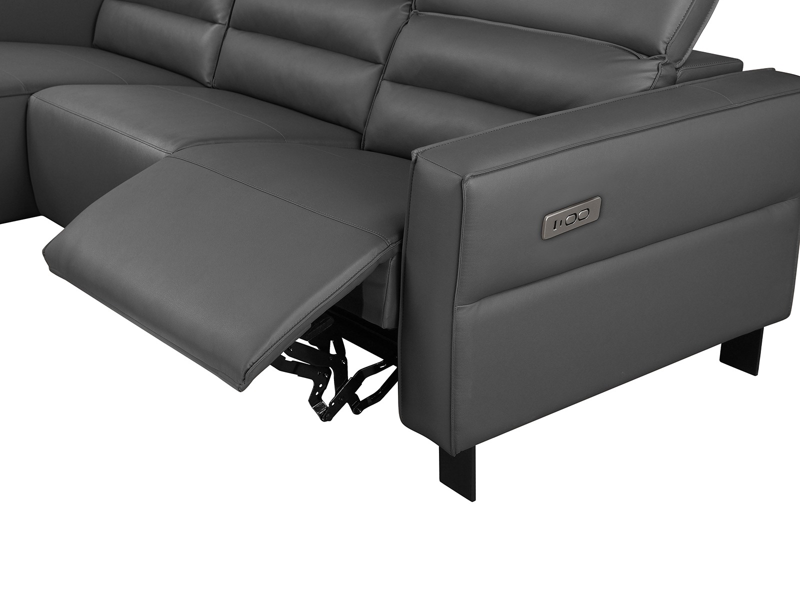 Угловой диван реклайнер Denton 1486 (Серый)